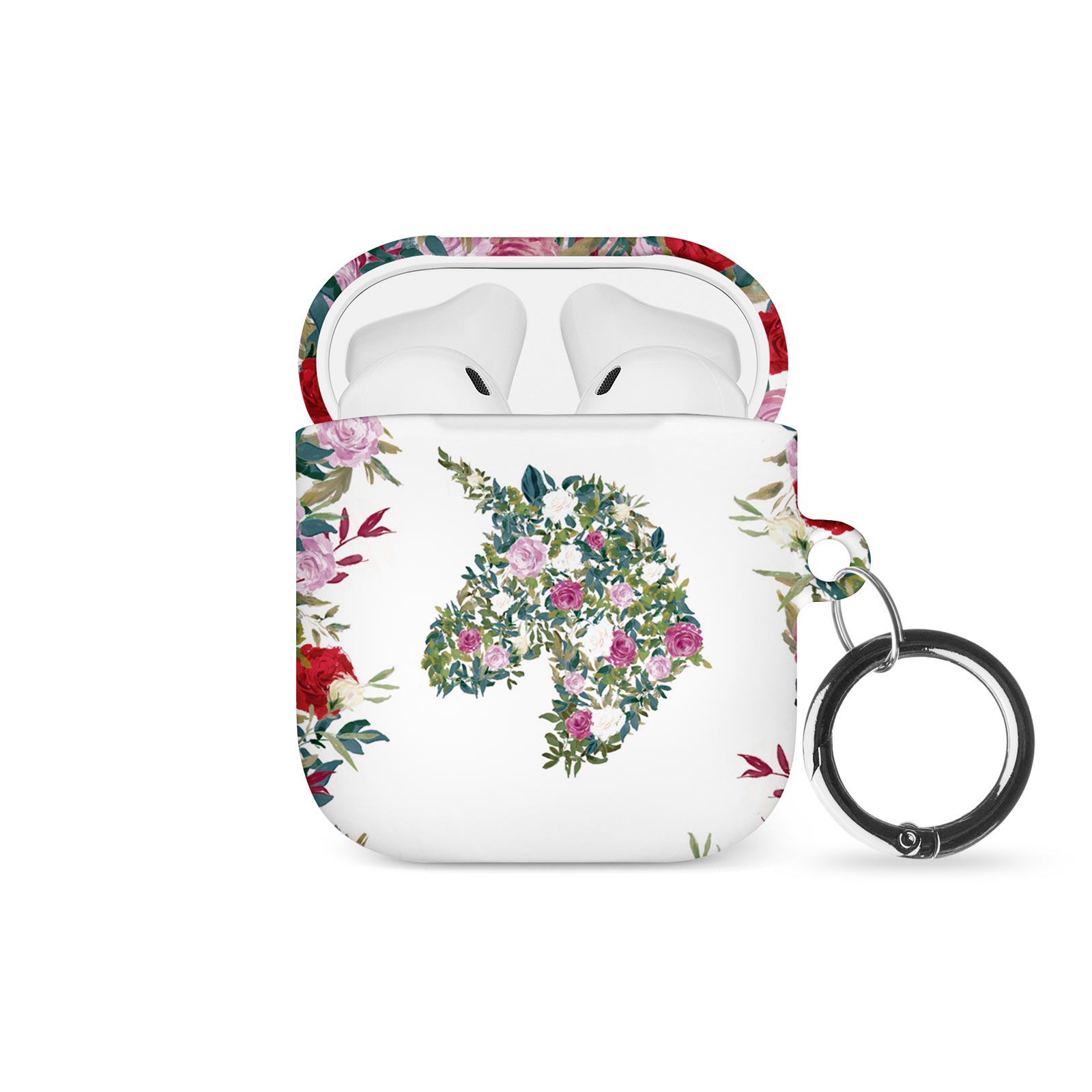 CASE FOR AIRPODS 1 2 3 PRO COVER HARD SHELL UNICORN ROSES - Picture 14 of 26