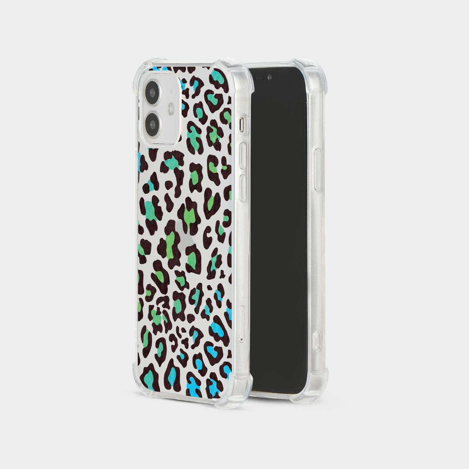 CASE FOR IPHONE 15 14 13 12 11 SE SHOCKPROOF SILICONE COVER ANIMAL PRINT NEON - Picture 7 of 34