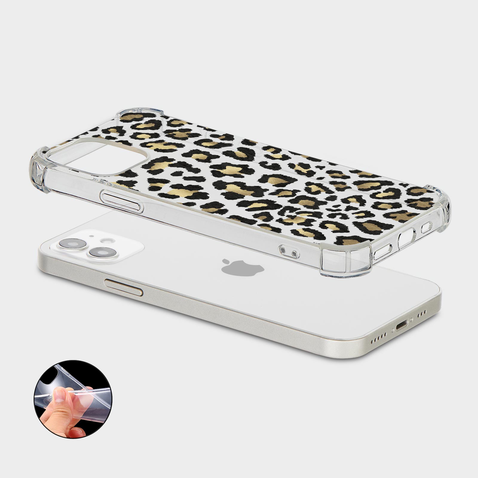CASE FOR IPHONE 15 14 13 12 11 SE SHOCKPROOF SILICONE COVER ANIMAL PRINT NEON - Picture 20 of 34