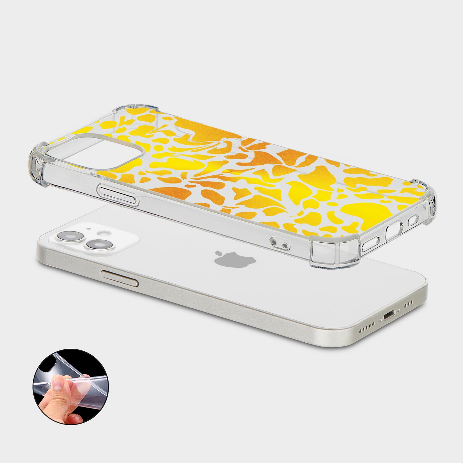 CASE FOR IPHONE 15 14 13 12 11 SE SHOCKPROOF SILICONE COVER ANIMAL PRINT NEON - Picture 28 of 34