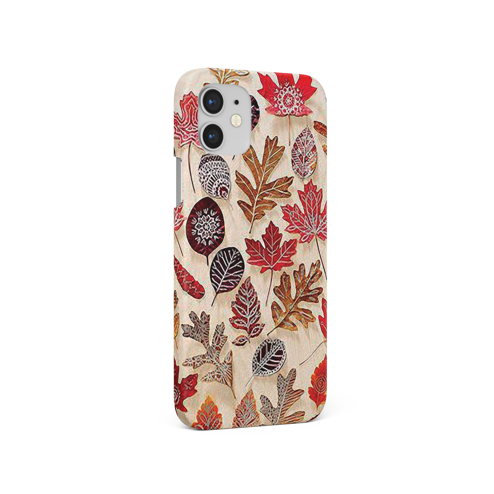 CASE FOR IPHONE 14 13 12 11 SE 8 PRO MAX HARD PHONE COVER AUTUMN LEAVES