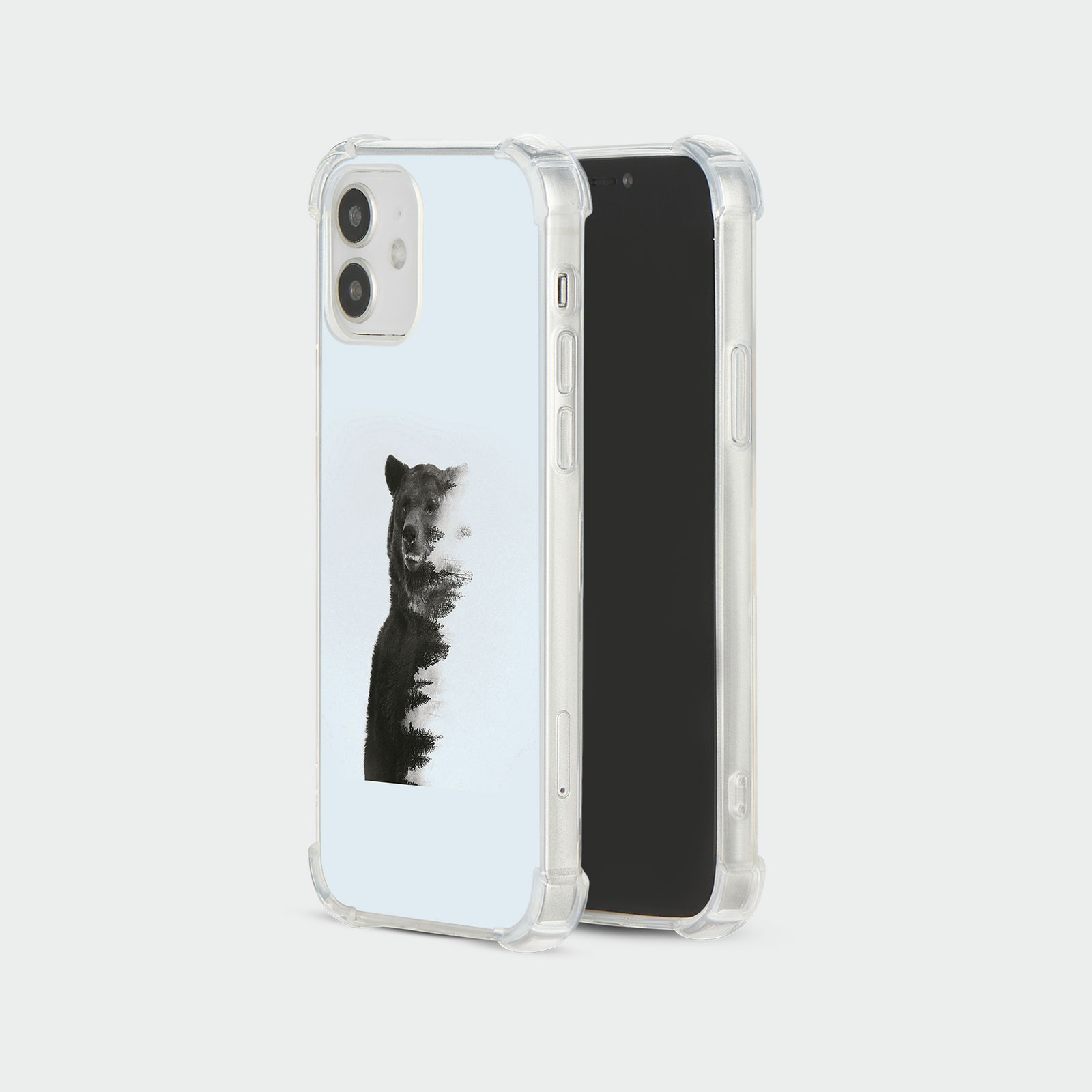 CASE FOR IPHONE 15 14 13 12 SE SHOCKPROOF PHONE COVER BEAR WILD BEAST GRIZZLY - Picture 11 of 34
