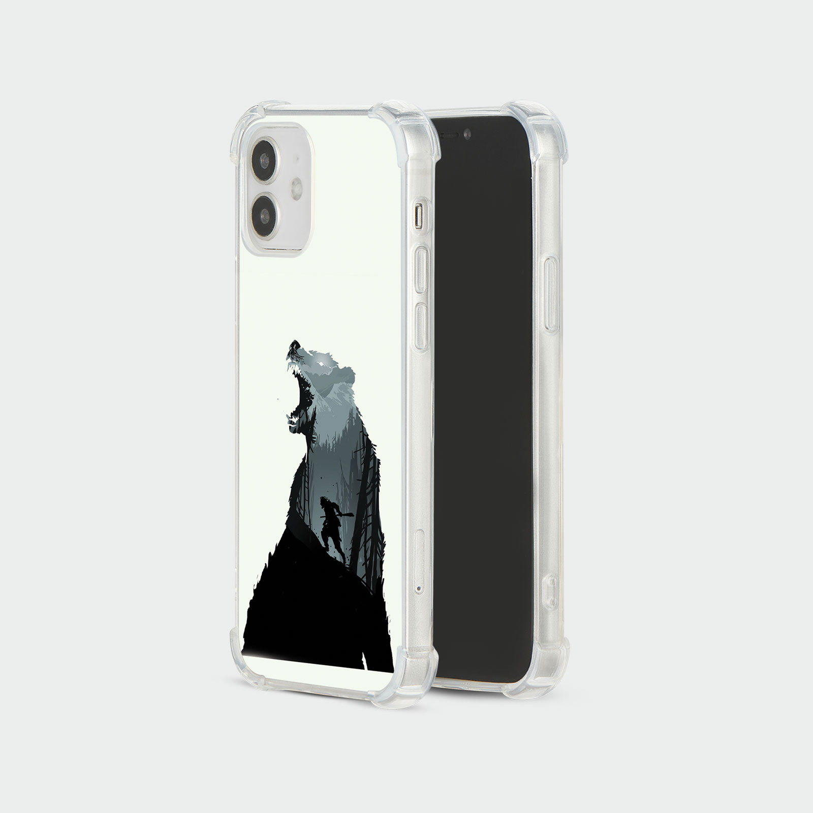 CASE FOR IPHONE 15 14 13 12 SE SHOCKPROOF PHONE COVER BEAR WILD BEAST GRIZZLY - Picture 15 of 34