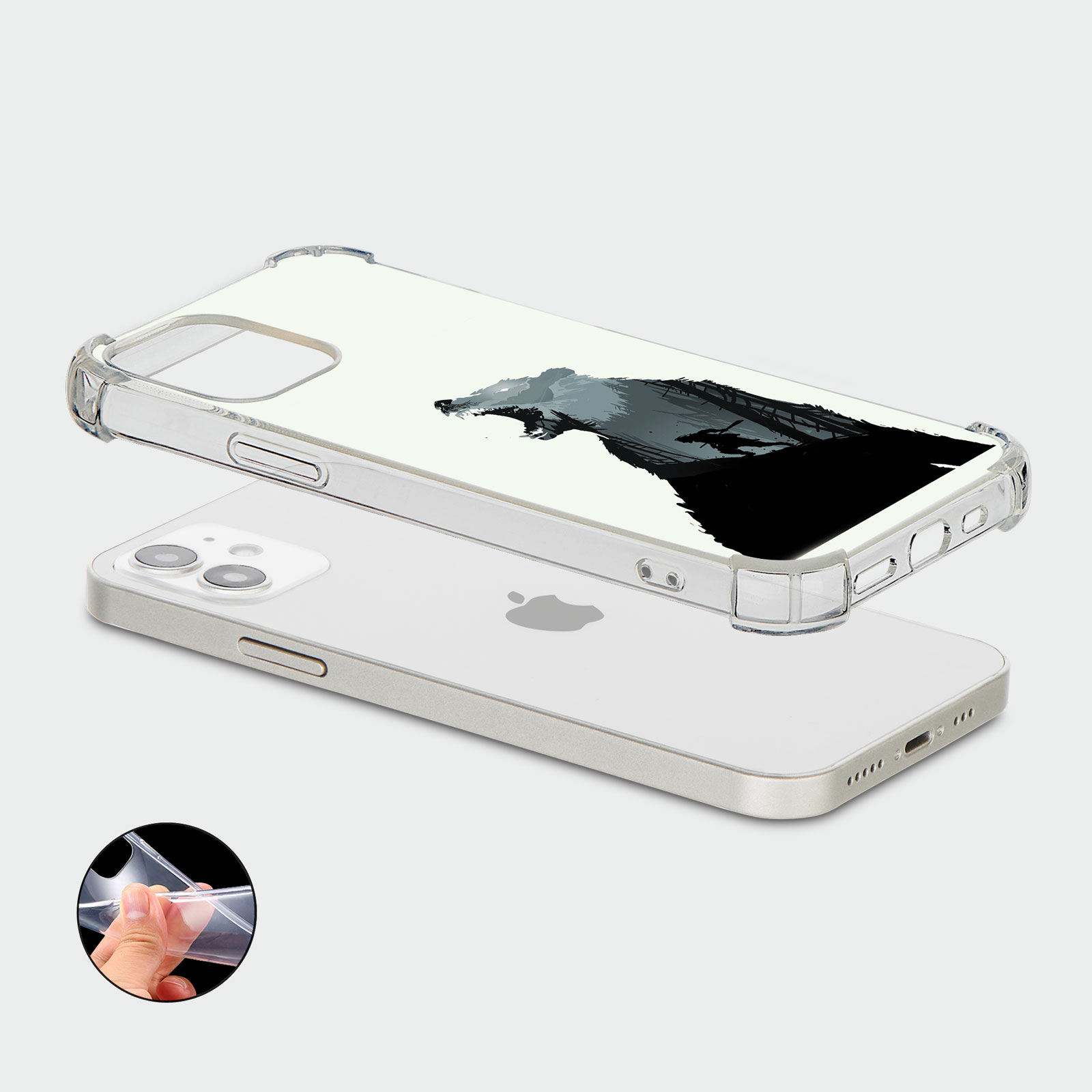CASE FOR IPHONE 15 14 13 12 SE SHOCKPROOF PHONE COVER BEAR WILD BEAST GRIZZLY - Picture 16 of 34