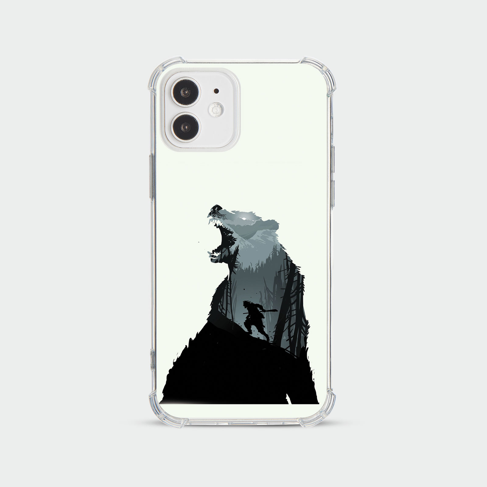 CASE FOR IPHONE 15 14 13 12 SE SHOCKPROOF PHONE COVER BEAR WILD BEAST GRIZZLY - Picture 14 of 34