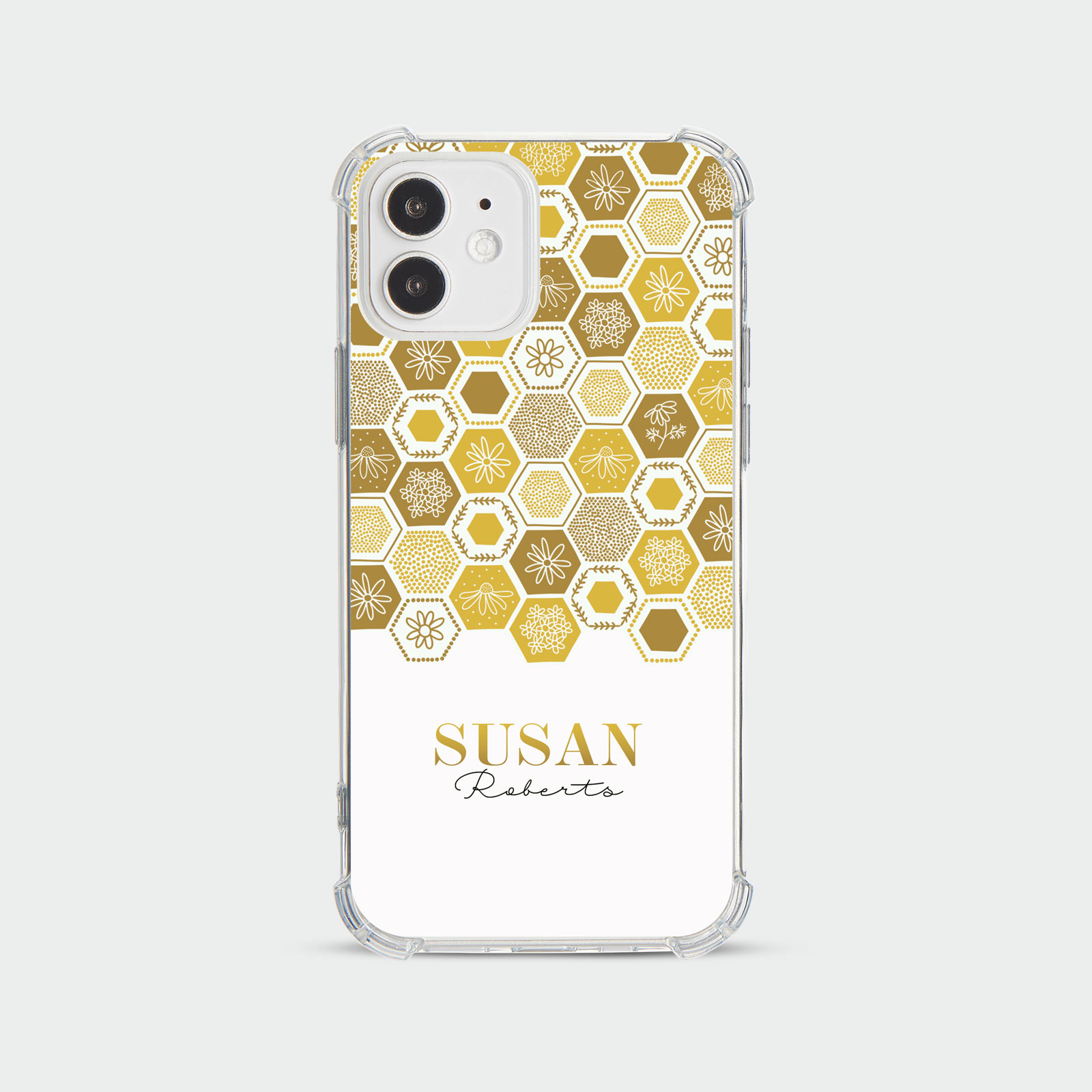 PERSONALISED CASE FOR IPHONE 13 12 SE 8 SHOCKPROOF PHONE COVER HONEYBEE FLORAL - Picture 2 of 122