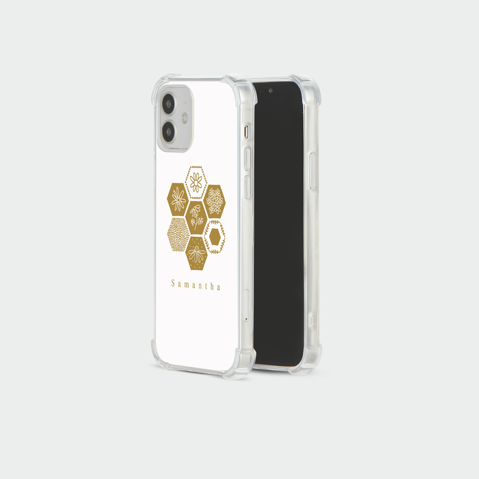 PERSONALISED CASE FOR IPHONE 13 12 SE 8 SHOCKPROOF PHONE COVER HONEYBEE FLORAL - Picture 7 of 122
