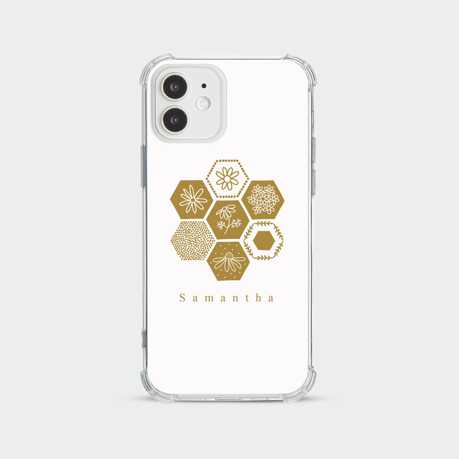 PERSONALISED CASE FOR IPHONE 13 12 SE 8 SHOCKPROOF PHONE COVER HONEYBEE FLORAL - Picture 6 of 122