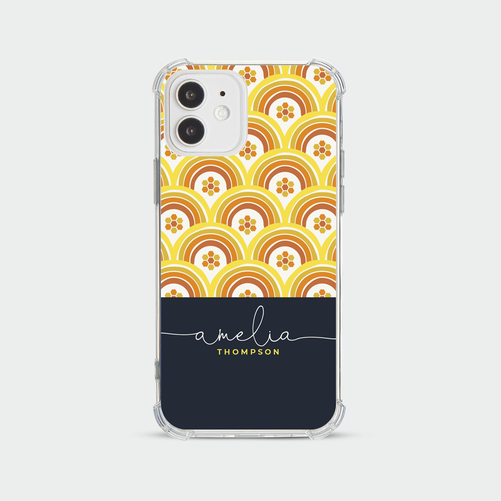 PERSONALISED CASE FOR IPHONE 13 12 SE 8 SHOCKPROOF PHONE COVER HONEYBEE FLORAL - Picture 18 of 122