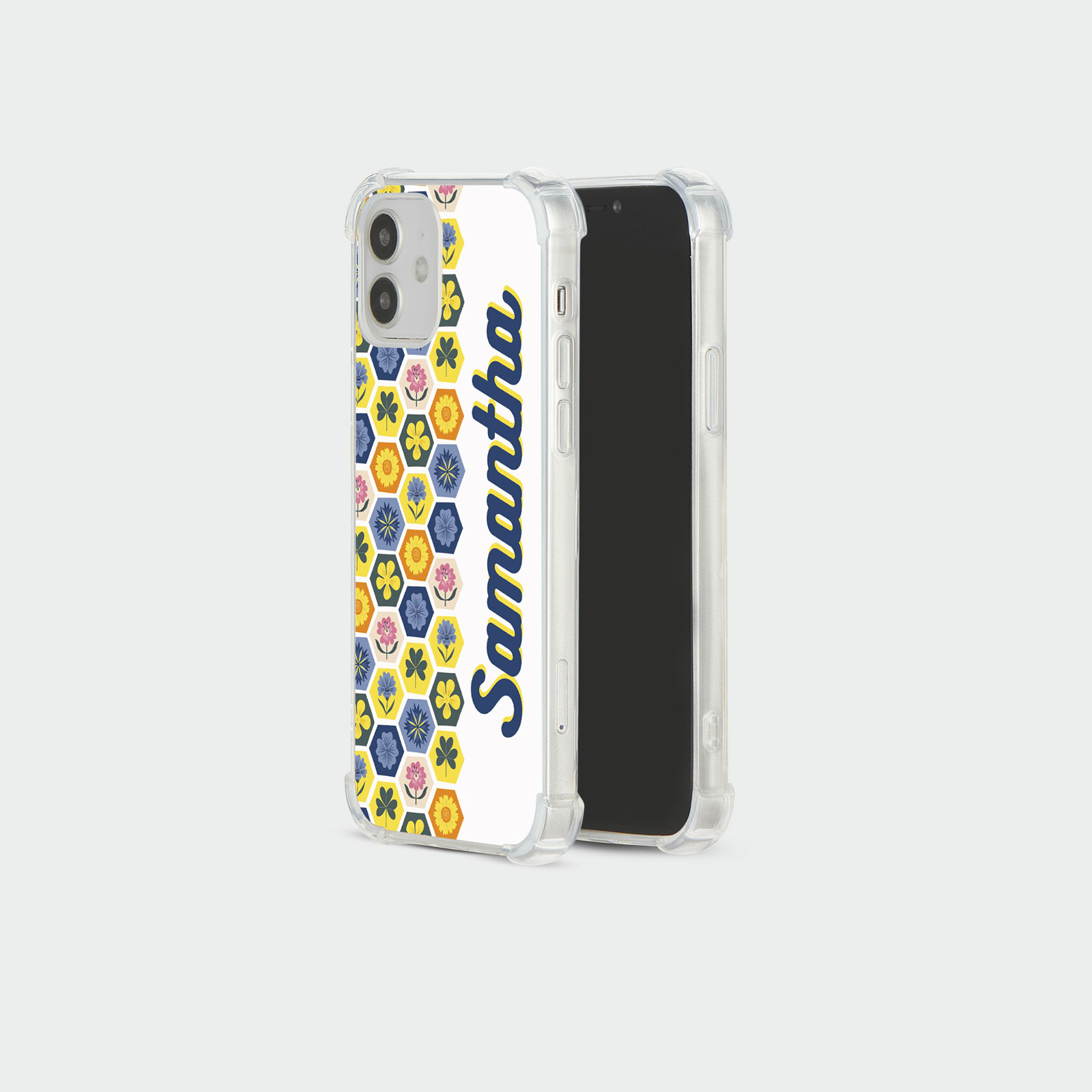 PERSONALISED CASE FOR IPHONE 13 12 SE 8 SHOCKPROOF PHONE COVER HONEYBEE FLORAL - Picture 27 of 122