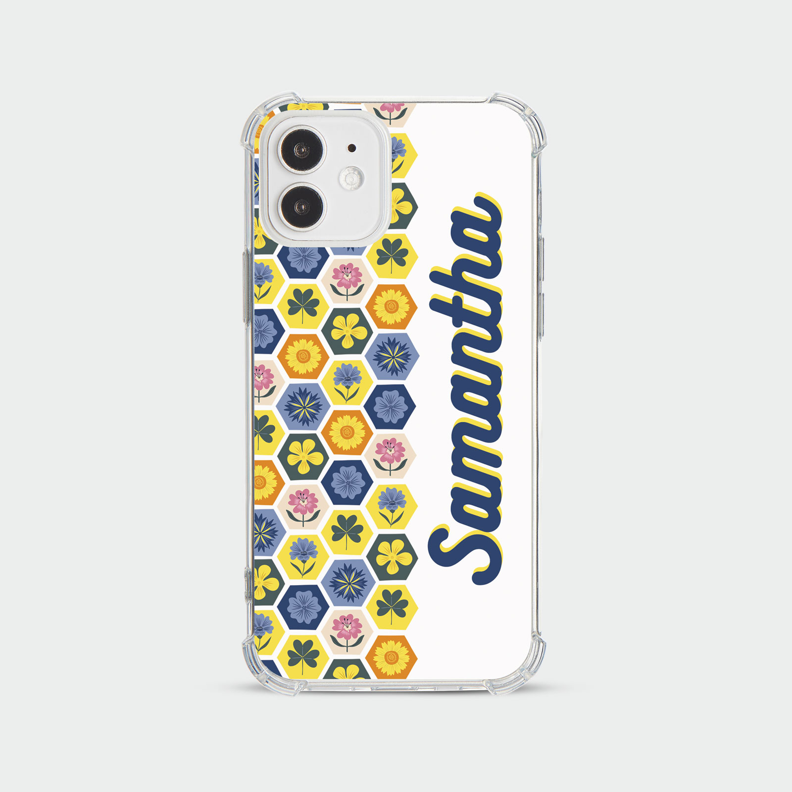 PERSONALISED CASE FOR IPHONE 13 12 SE 8 SHOCKPROOF PHONE COVER HONEYBEE FLORAL - Picture 26 of 122