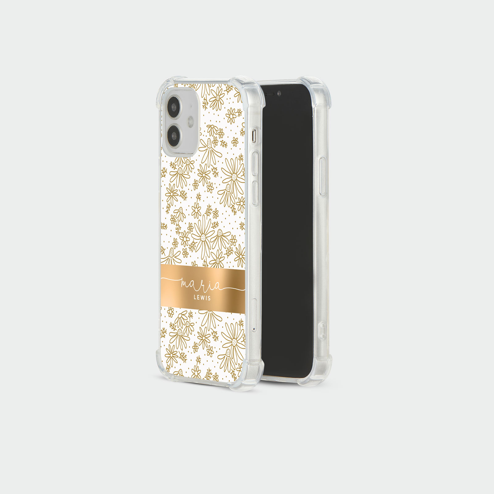 PERSONALISED CASE FOR IPHONE 13 12 SE 8 SHOCKPROOF PHONE COVER HONEYBEE FLORAL - Picture 35 of 122