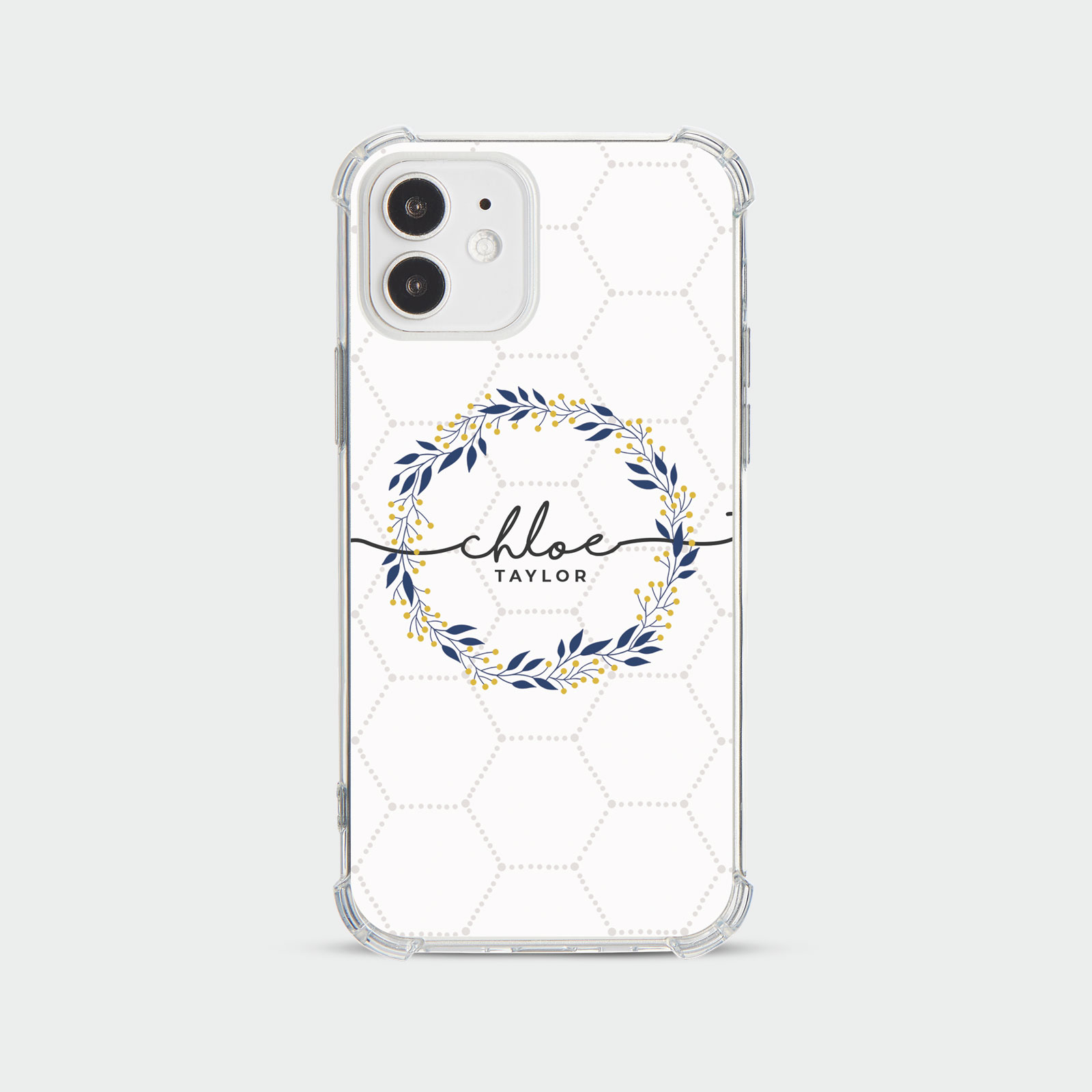 PERSONALISED CASE FOR IPHONE 13 12 SE 8 SHOCKPROOF PHONE COVER HONEYBEE FLORAL - Picture 54 of 122