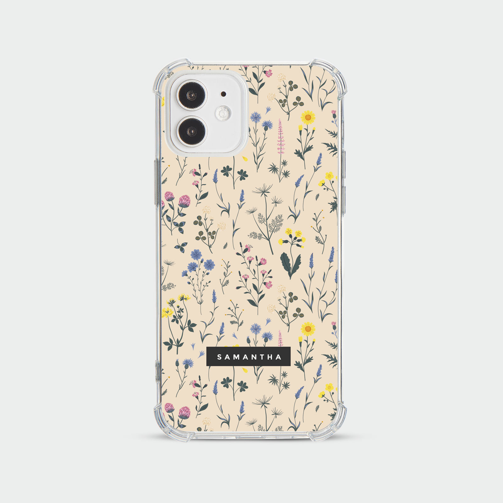 PERSONALISED CASE FOR IPHONE 13 12 SE 8 SHOCKPROOF PHONE COVER HONEYBEE FLORAL - Picture 62 of 122
