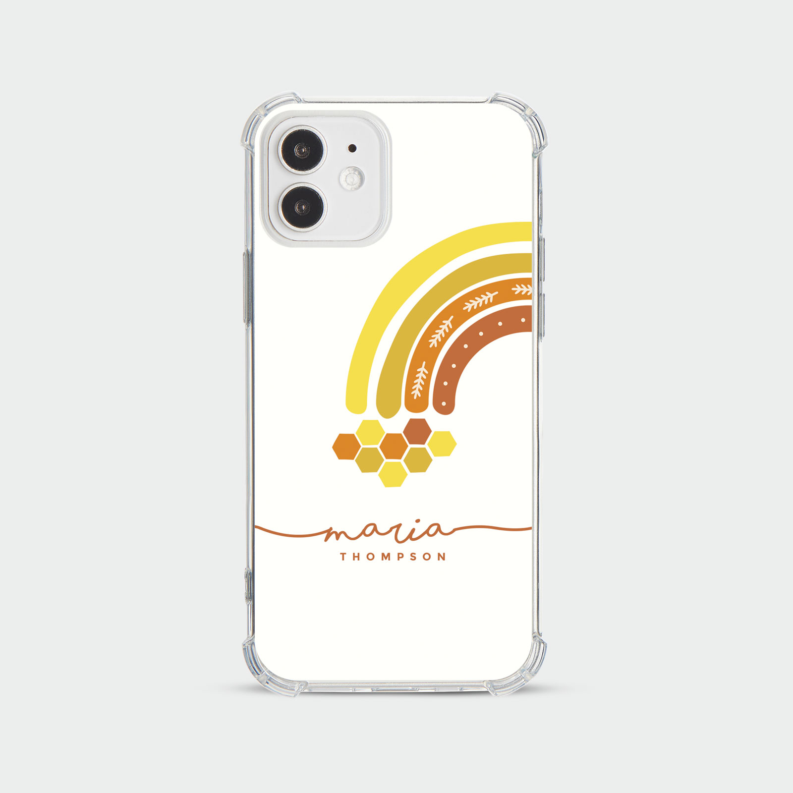 PERSONALISED CASE FOR IPHONE 13 12 SE 8 SHOCKPROOF PHONE COVER HONEYBEE FLORAL - Picture 66 of 122