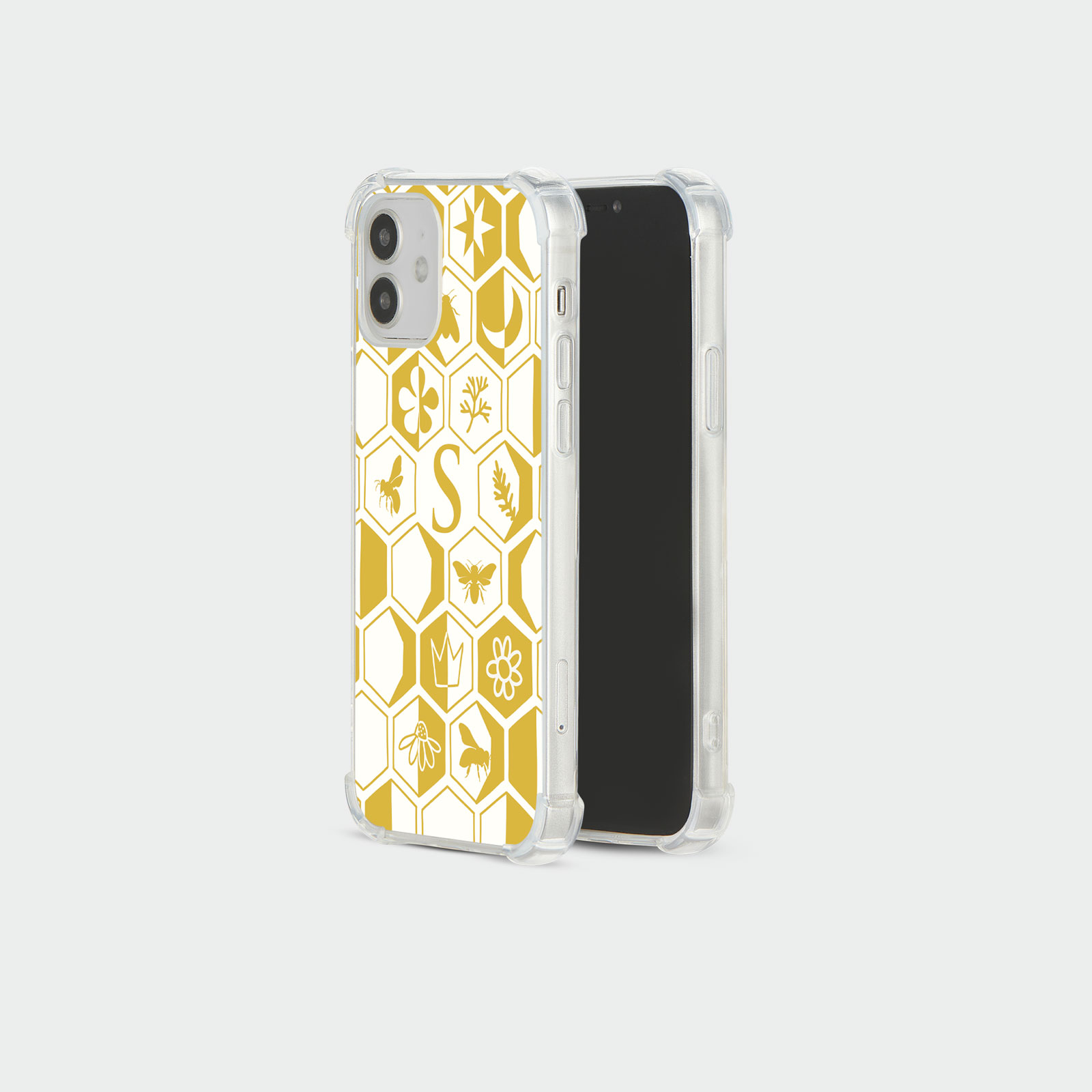 PERSONALISED CASE FOR IPHONE 13 12 SE 8 SHOCKPROOF PHONE COVER HONEYBEE FLORAL - Picture 87 of 122