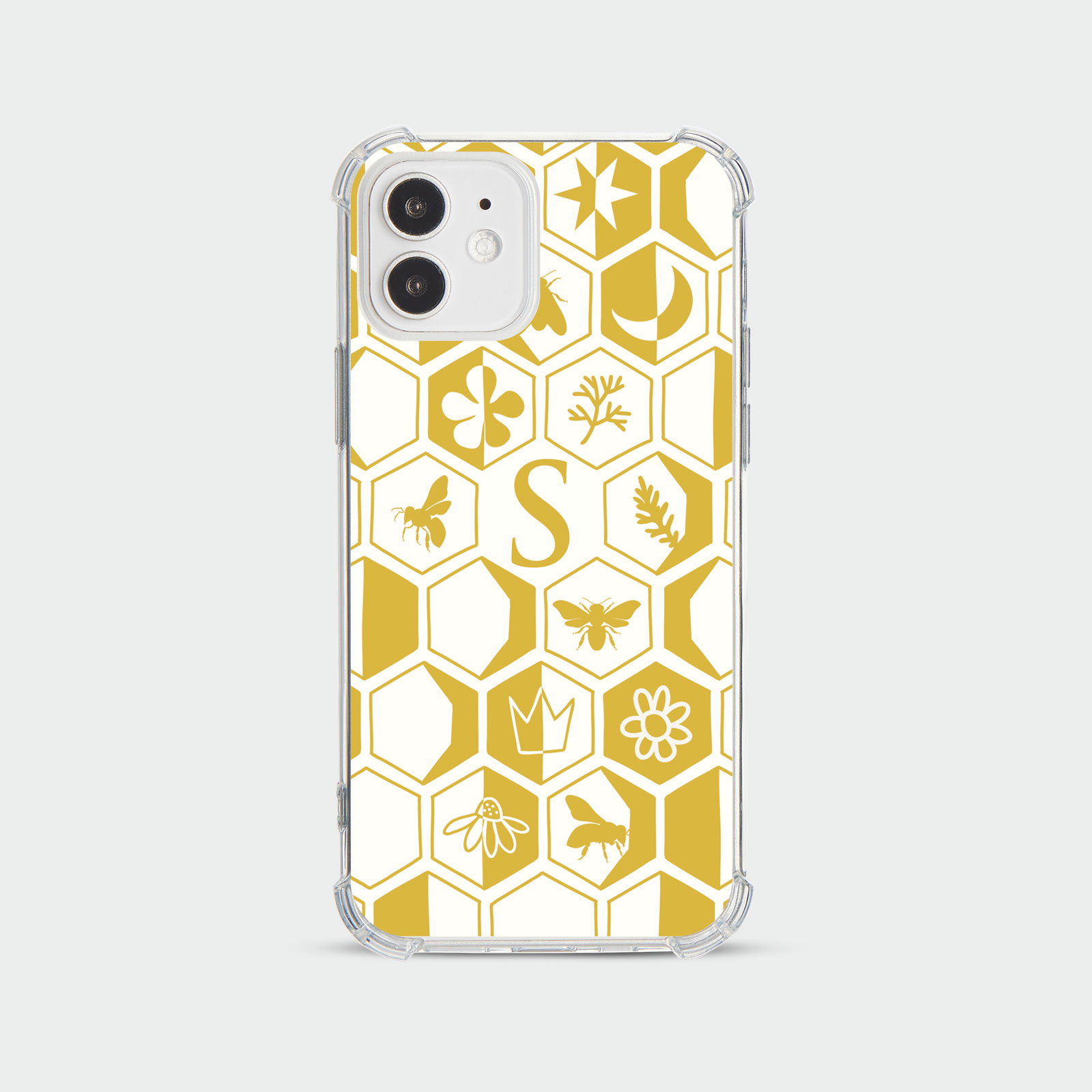 PERSONALISED CASE FOR IPHONE 13 12 SE 8 SHOCKPROOF PHONE COVER HONEYBEE FLORAL - Picture 86 of 122