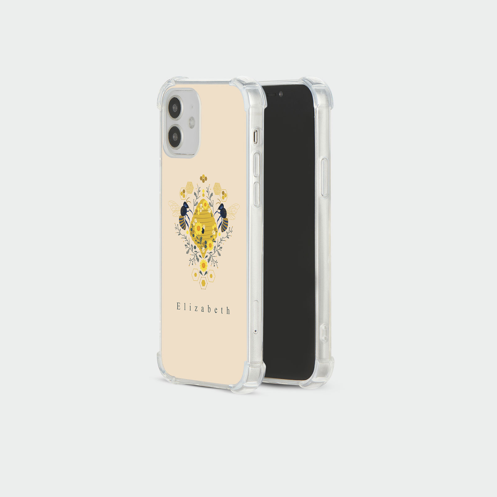 PERSONALISED CASE FOR IPHONE 13 12 SE 8 SHOCKPROOF PHONE COVER HONEYBEE FLORAL - Picture 91 of 122