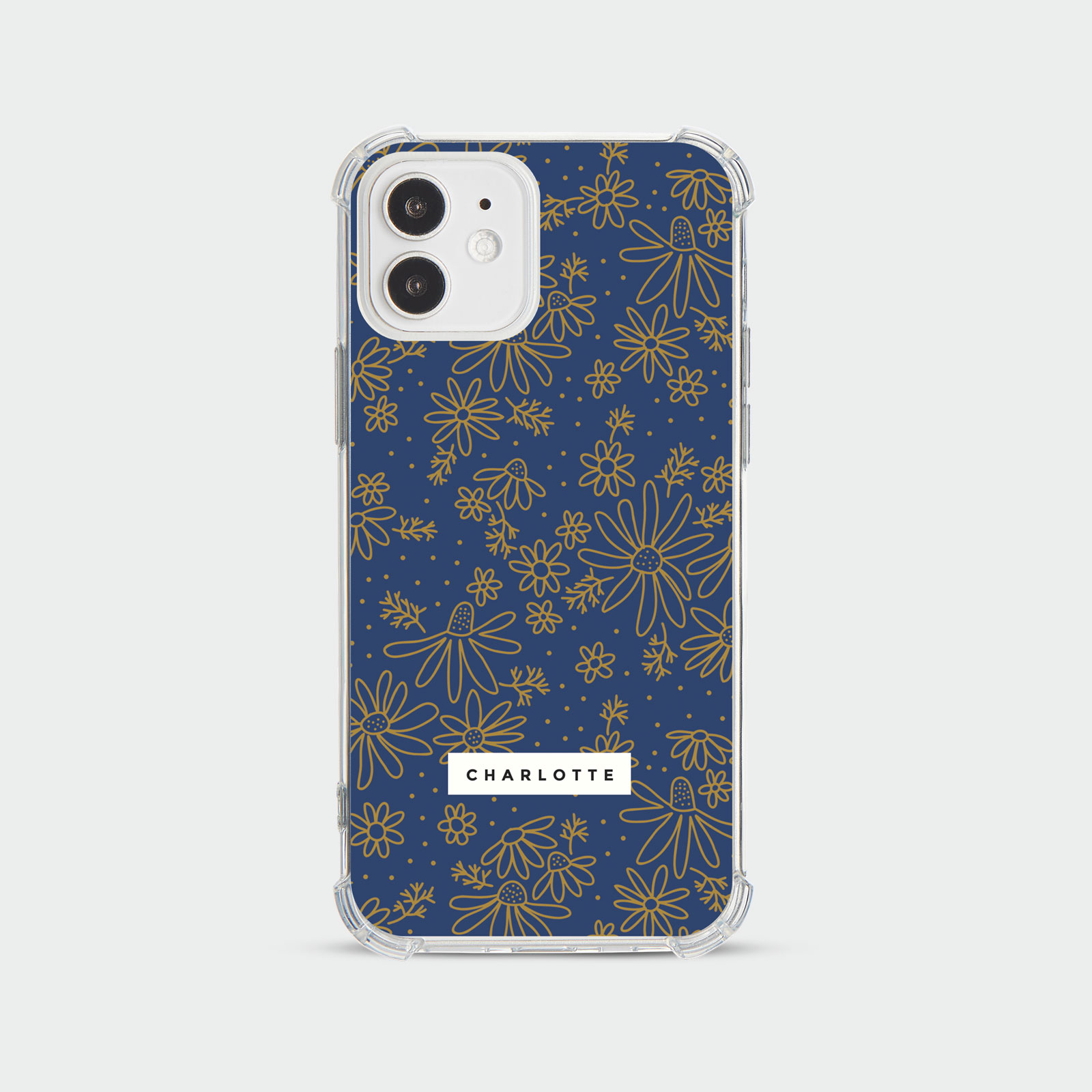 PERSONALISED CASE FOR IPHONE 13 12 SE 8 SHOCKPROOF PHONE COVER HONEYBEE FLORAL - Picture 94 of 122