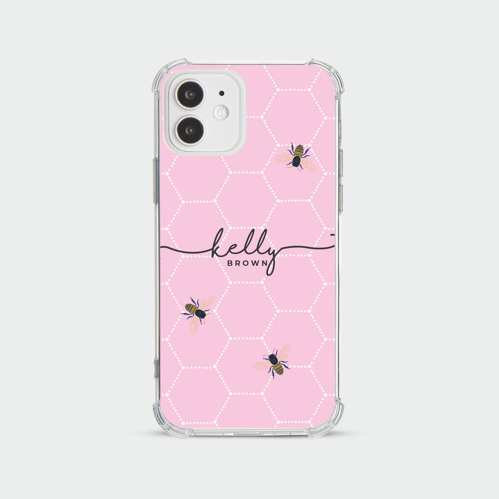 PERSONALISED CASE FOR IPHONE 13 12 SE 8 SHOCKPROOF PHONE COVER HONEYBEE FLORAL - Picture 114 of 122