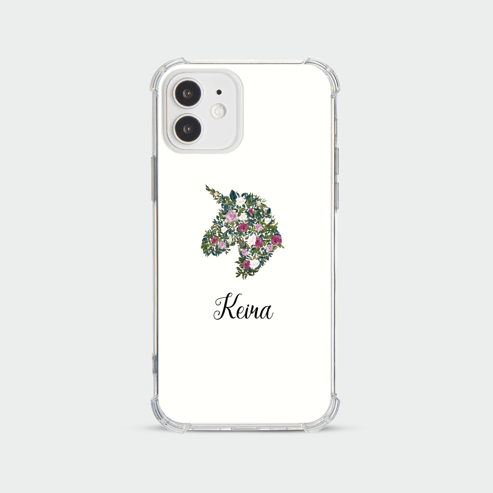 PERSONALISED CASE FOR IPHONE SHOCKPROOF PHONE COVER UNICORNS ROSES HEART FLORAL - Picture 10 of 34