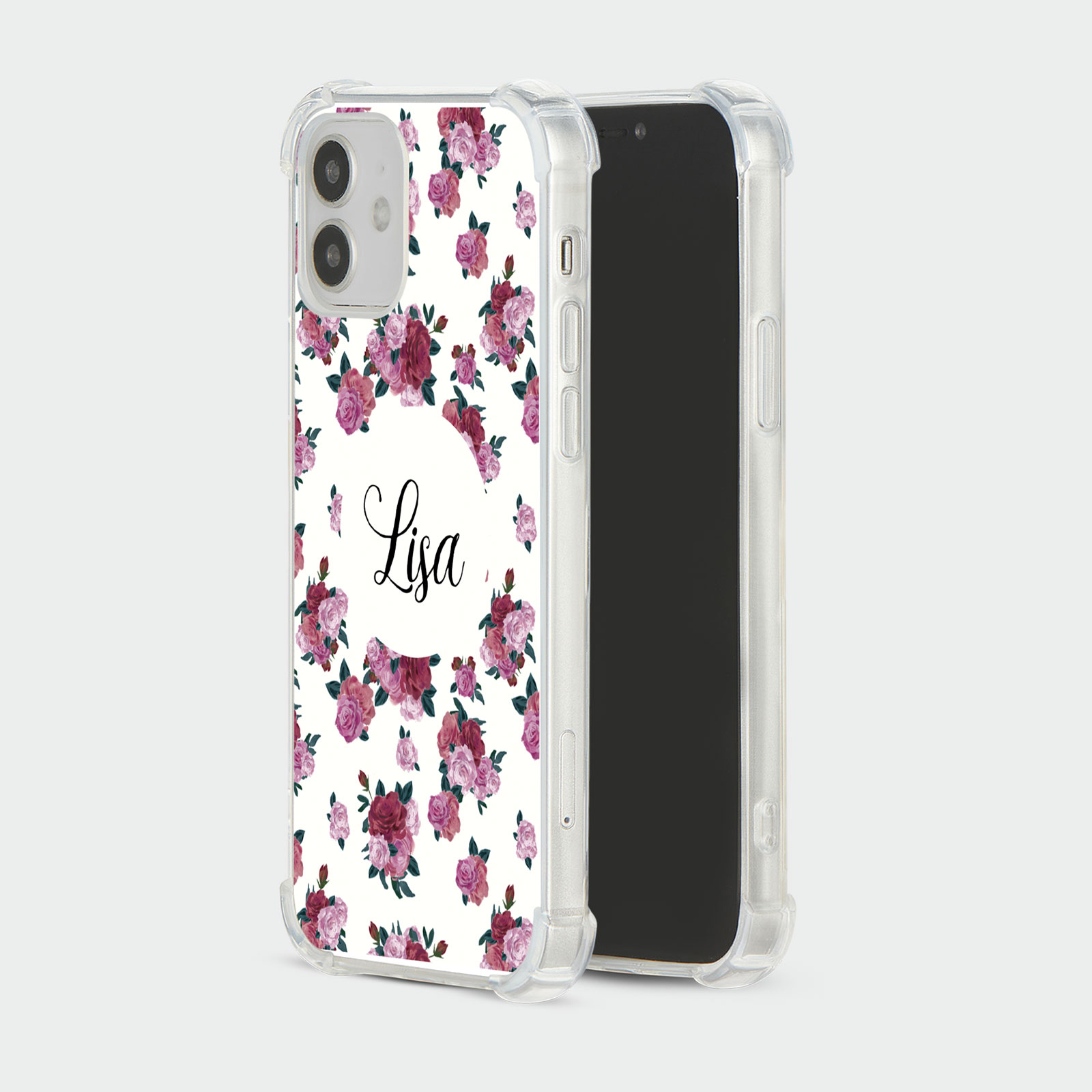 PERSONALISED CASE FOR IPHONE SHOCKPROOF PHONE COVER UNICORNS ROSES HEART FLORAL - Picture 20 of 34