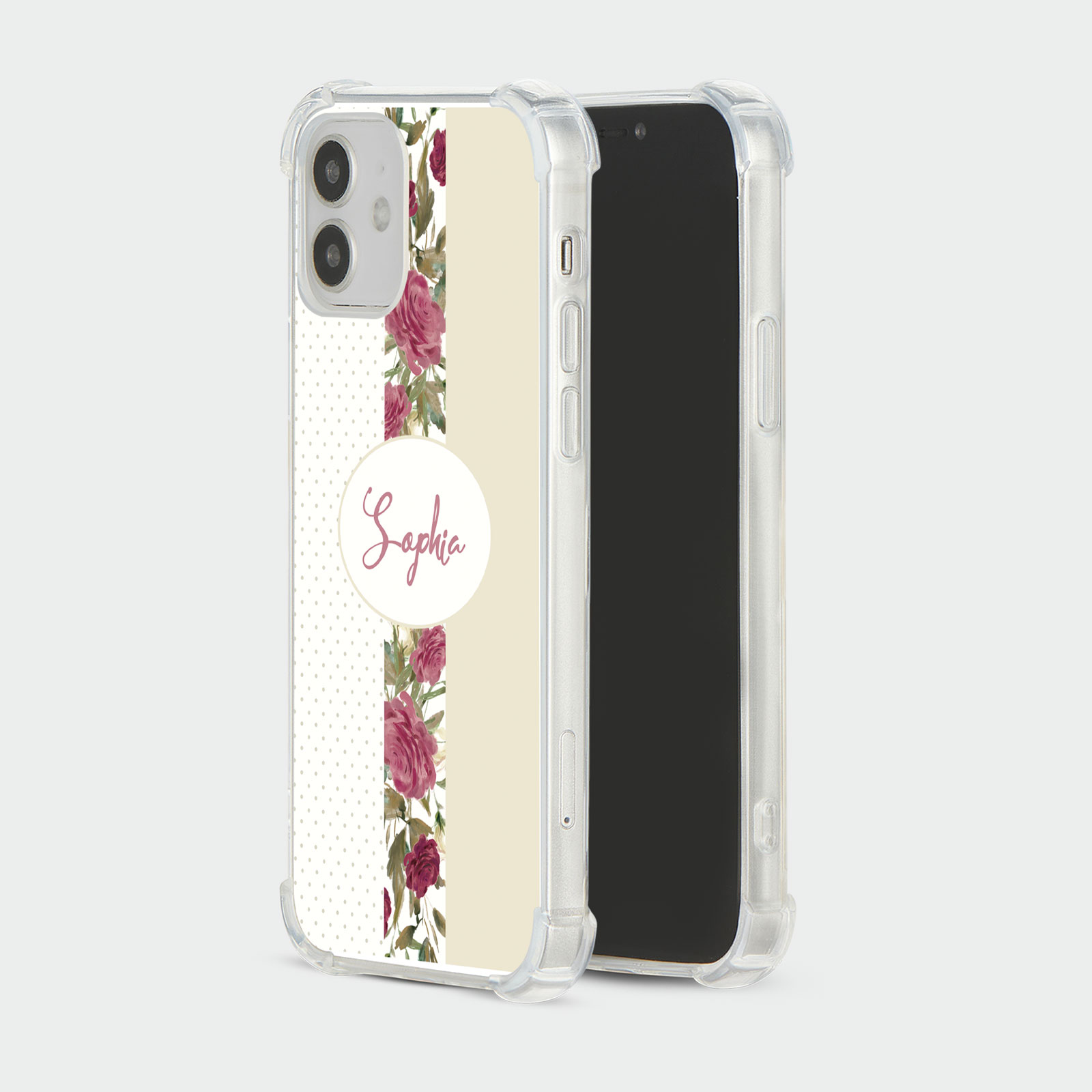 PERSONALISED CASE FOR IPHONE SHOCKPROOF PHONE COVER UNICORNS ROSES HEART FLORAL - Picture 28 of 34