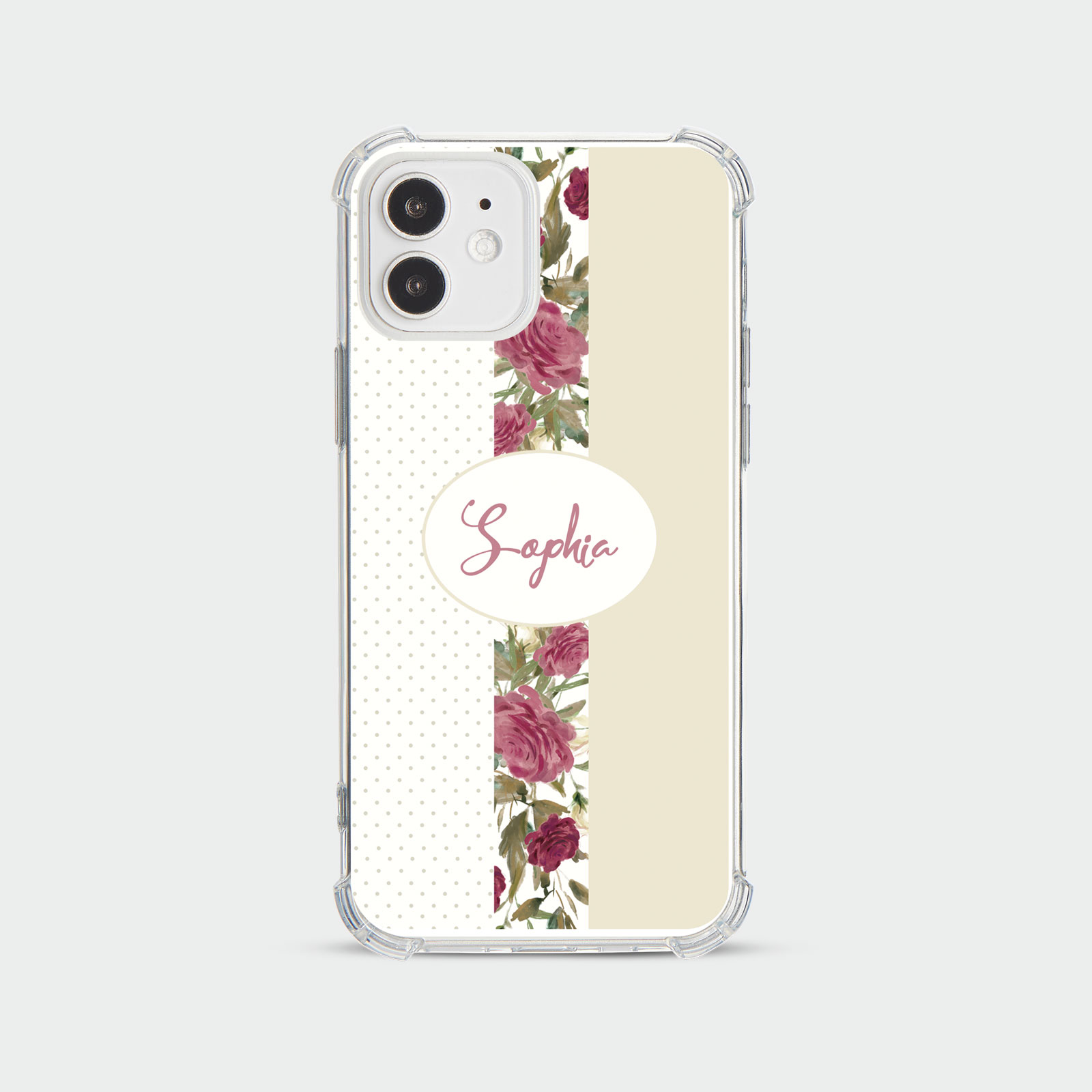 PERSONALISED CASE FOR IPHONE SHOCKPROOF PHONE COVER UNICORNS ROSES HEART FLORAL - Picture 26 of 34