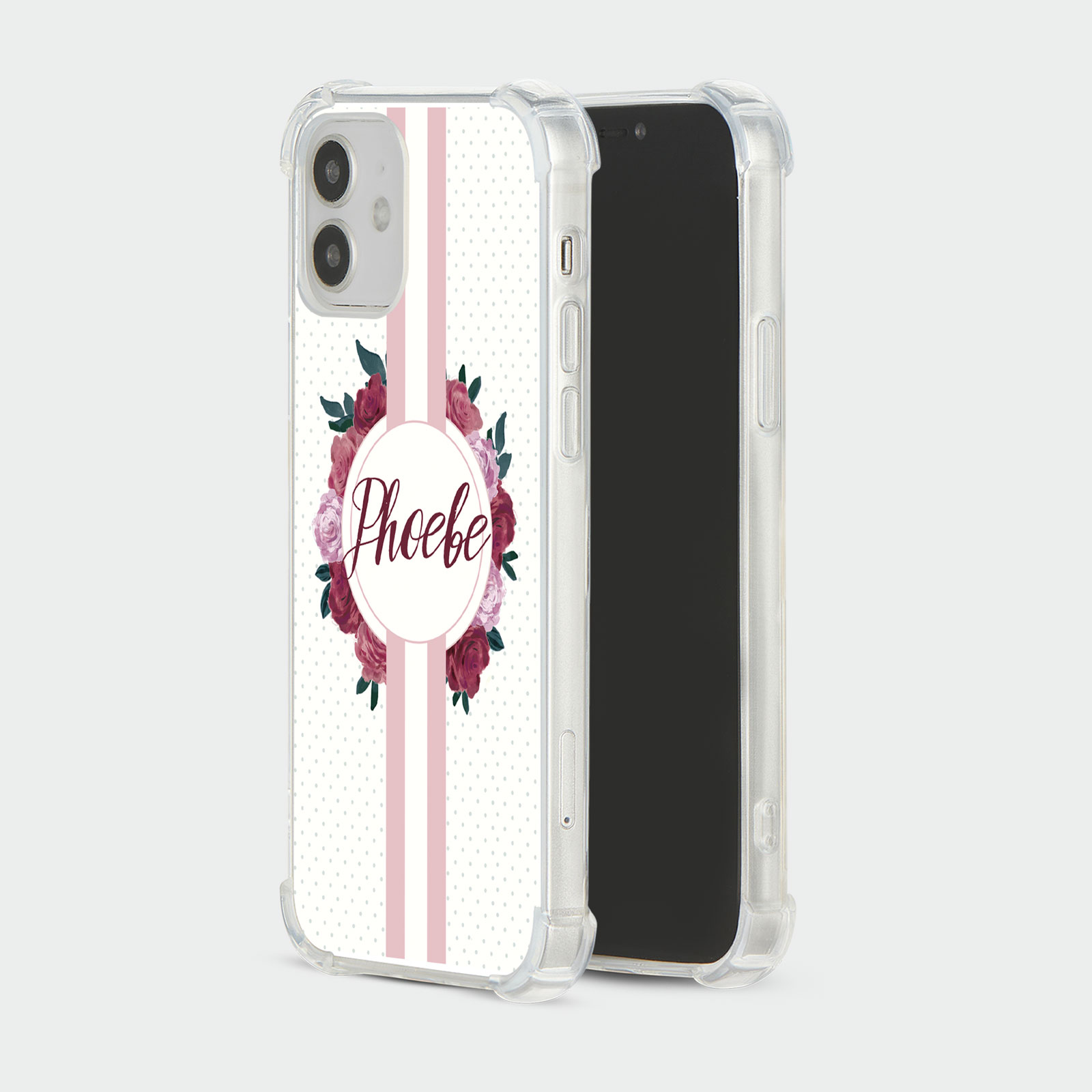 PERSONALISED CASE FOR IPHONE SHOCKPROOF PHONE COVER UNICORNS ROSES HEART FLORAL - Picture 32 of 34