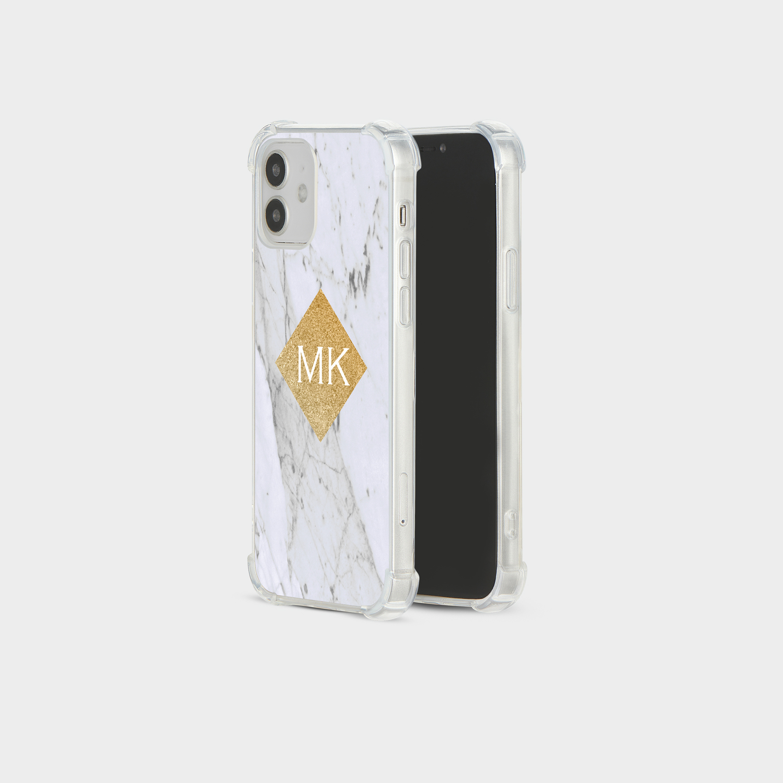 PERSONALISED CASE FOR IPHONE SHOCKPROOF PHONE COVER MARBLE GOLD GRANITE STONE - Picture 7 of 34