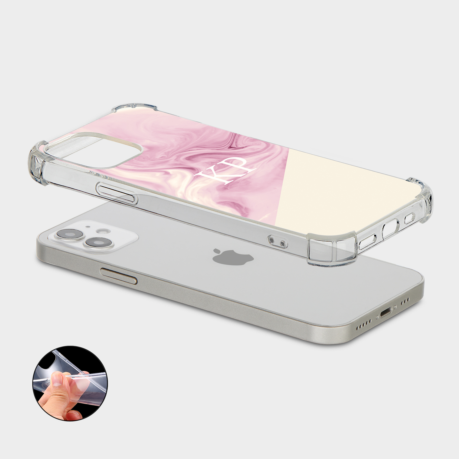 PERSONALISED CASE FOR IPHONE SHOCKPROOF PHONE COVER MARBLE GOLD GRANITE STONE - Picture 28 of 34