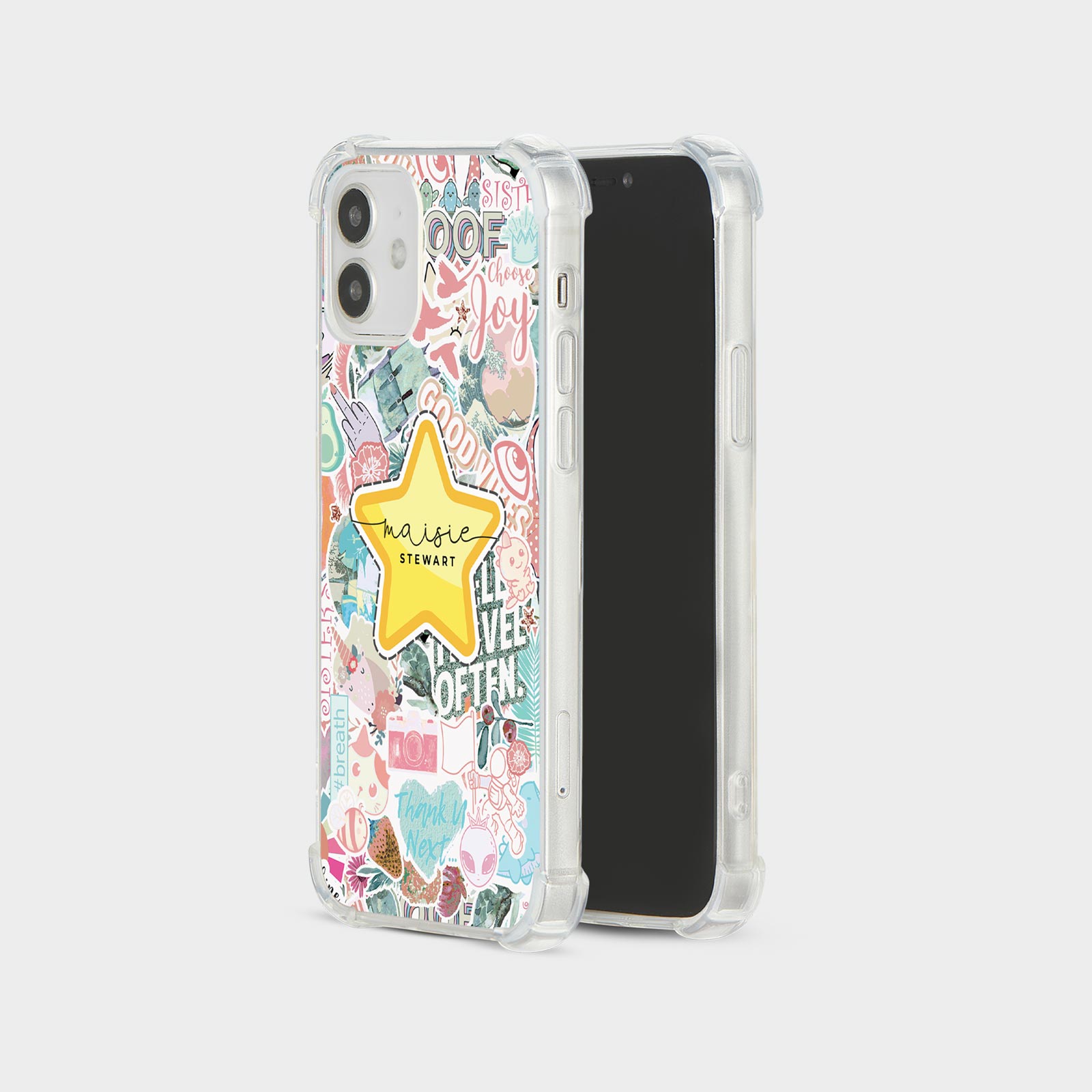 PERSONALISED CASE FOR IPHONE 15 14 13 12 11 SE SHOCKPROOF PHONE COVER STICKERS - Picture 7 of 22