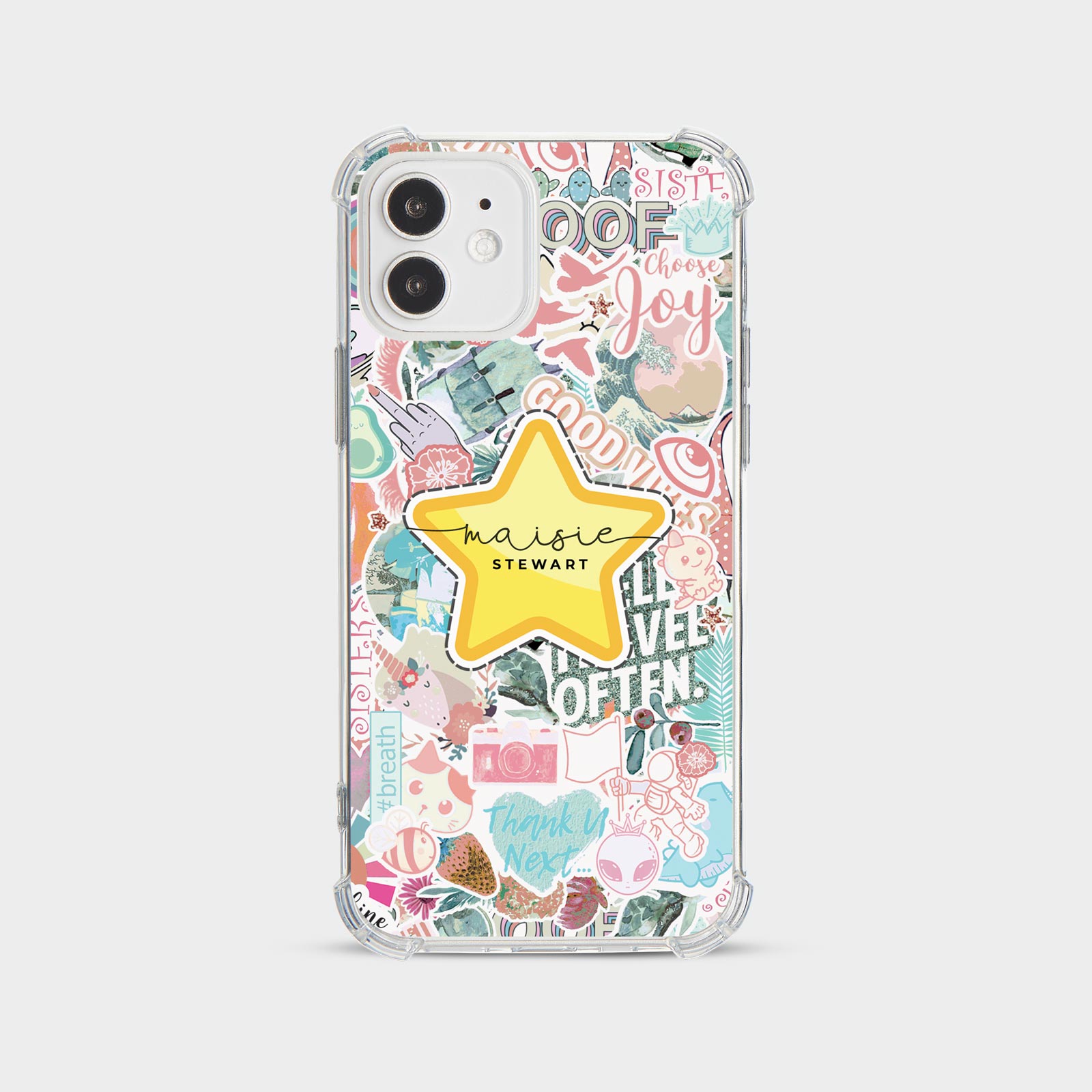 PERSONALISED CASE FOR IPHONE 15 14 13 12 11 SE SHOCKPROOF PHONE COVER STICKERS - Picture 6 of 22