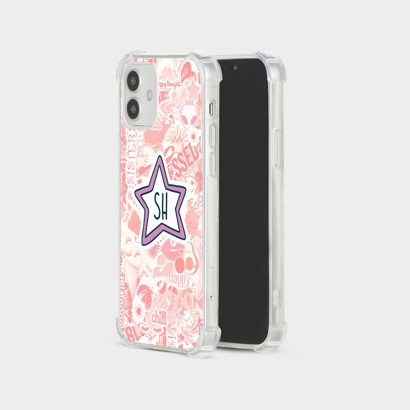 PERSONALISED CASE FOR IPHONE 15 14 13 12 11 SE SHOCKPROOF PHONE COVER STICKERS - Picture 11 of 22