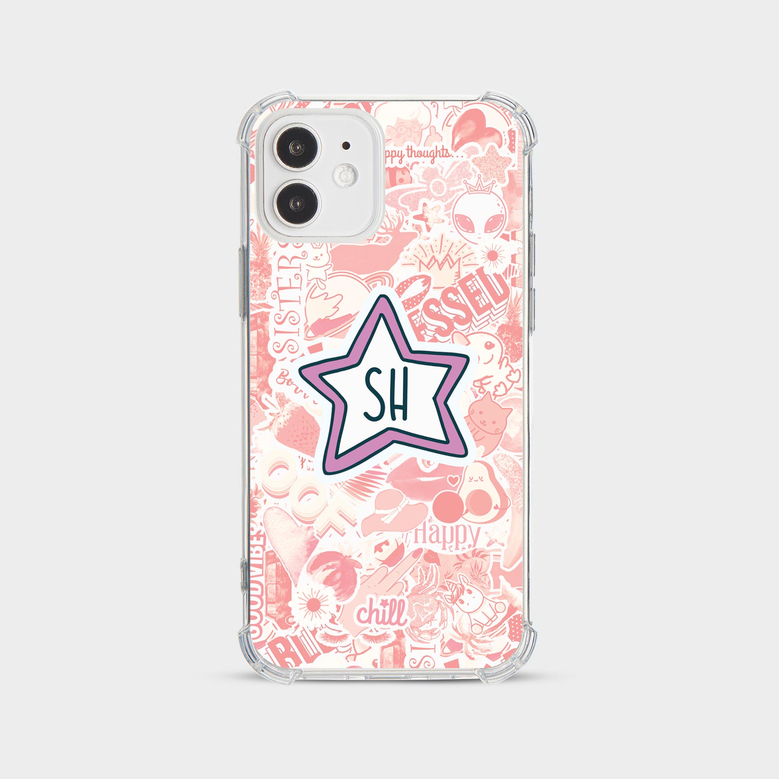 PERSONALISED CASE FOR IPHONE 15 14 13 12 11 SE SHOCKPROOF PHONE COVER STICKERS - Picture 10 of 22