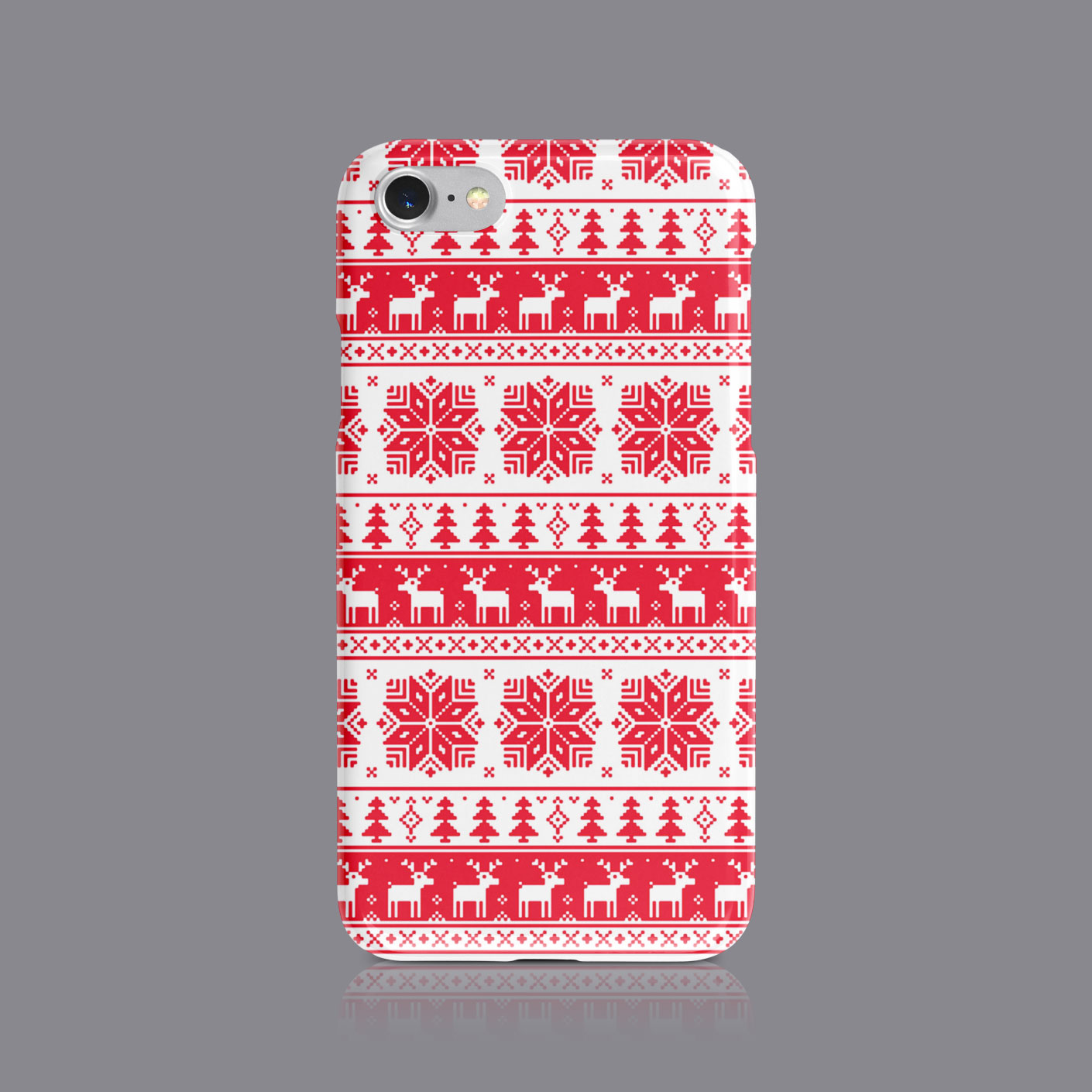 Handyhülle Weihnachten Pinguin Schneemann für iPhone 7 8 XS XR Samsung S8 S9 Plus - Bild 7 von 9