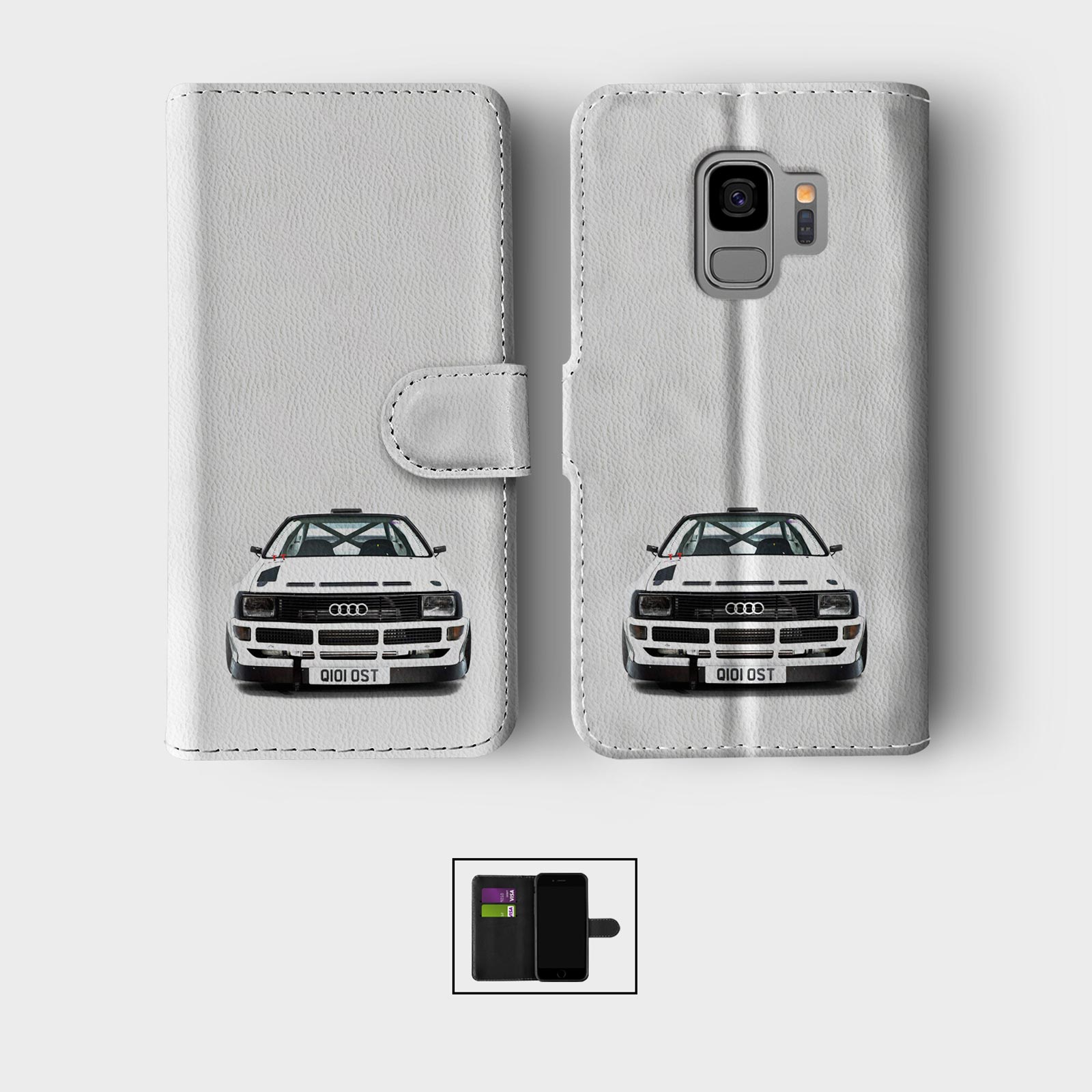 CASE FOR SAMSUNG S23 S22 S21 S20 S10 WALLET FLIP PHONE COVER CARS CLASSIC RETRO - Picture 8 of 9
