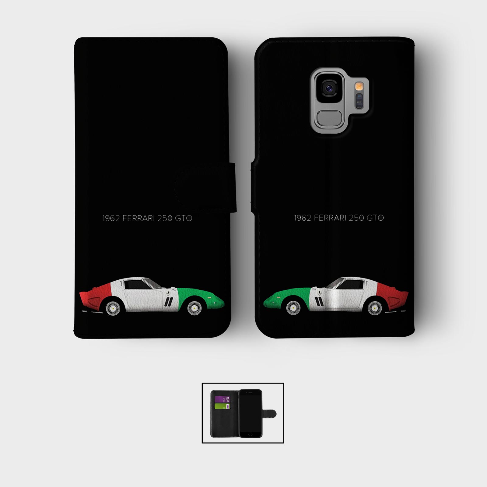 CASE FOR SAMSUNG S23 S22 S21 S20 S10 S9 WALLET FLIP PHONE COVER CARS VINTAGE ADS - Picture 6 of 8