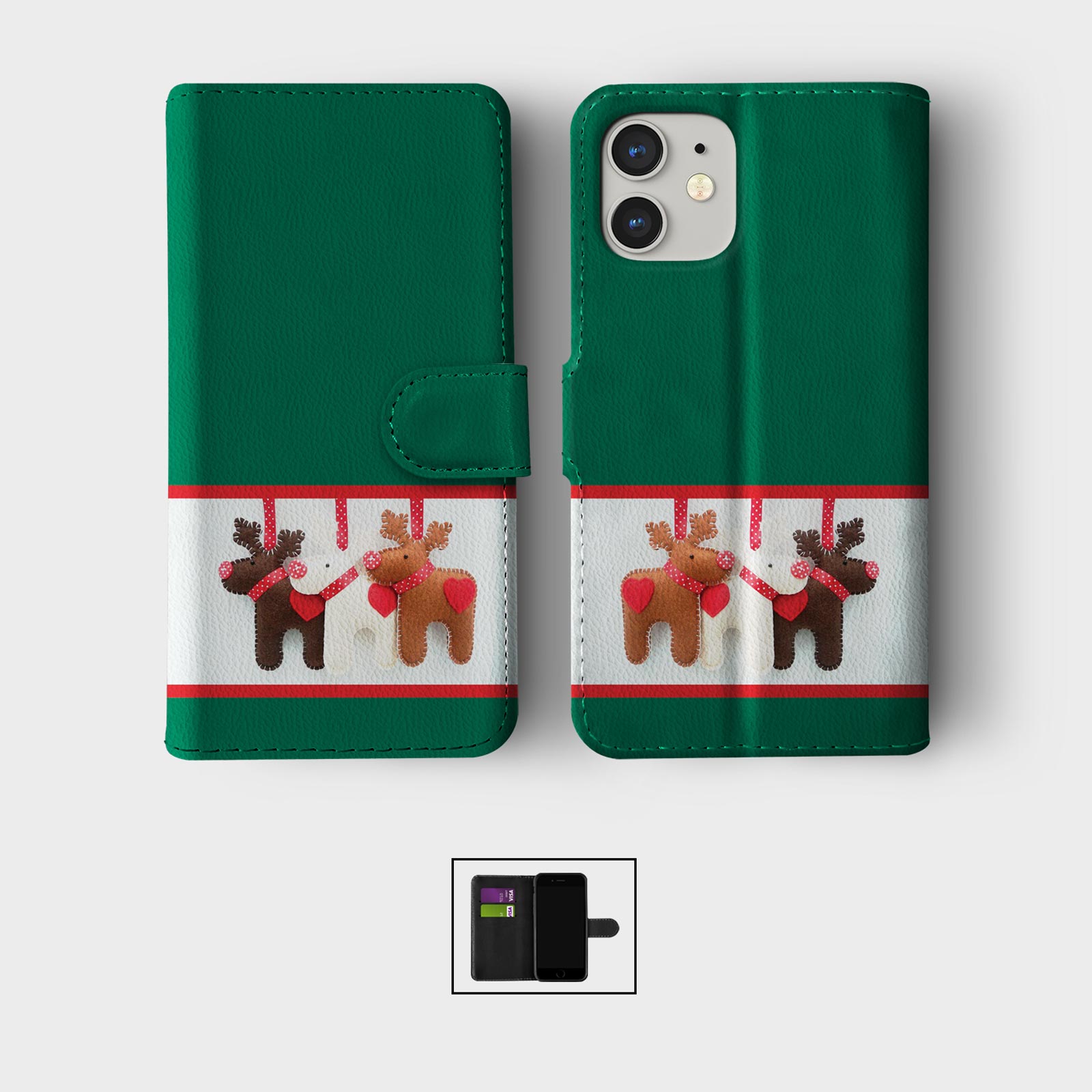 CASE FOR IPHONE 16 16E 15 14 12 12 SE PRO WALLET FLIP PHONE COVER COOKIES SWEETS - Picture 4 of 9