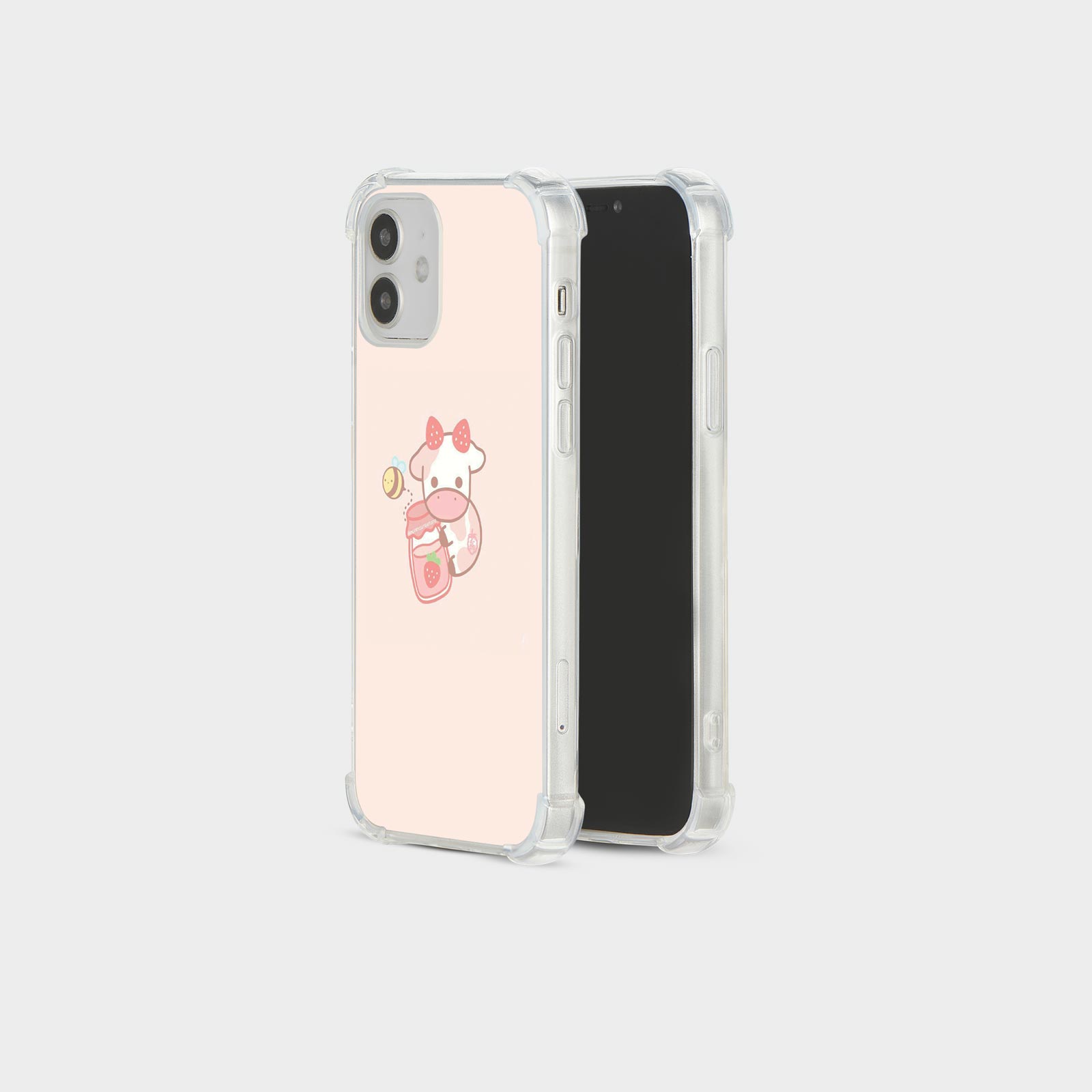 CASE FOR IPHONE 15 14 13 12 SE SHOCKPROOF PHONE COVER CUTE BABY COW KAWAII FUNNY - Picture 11 of 34