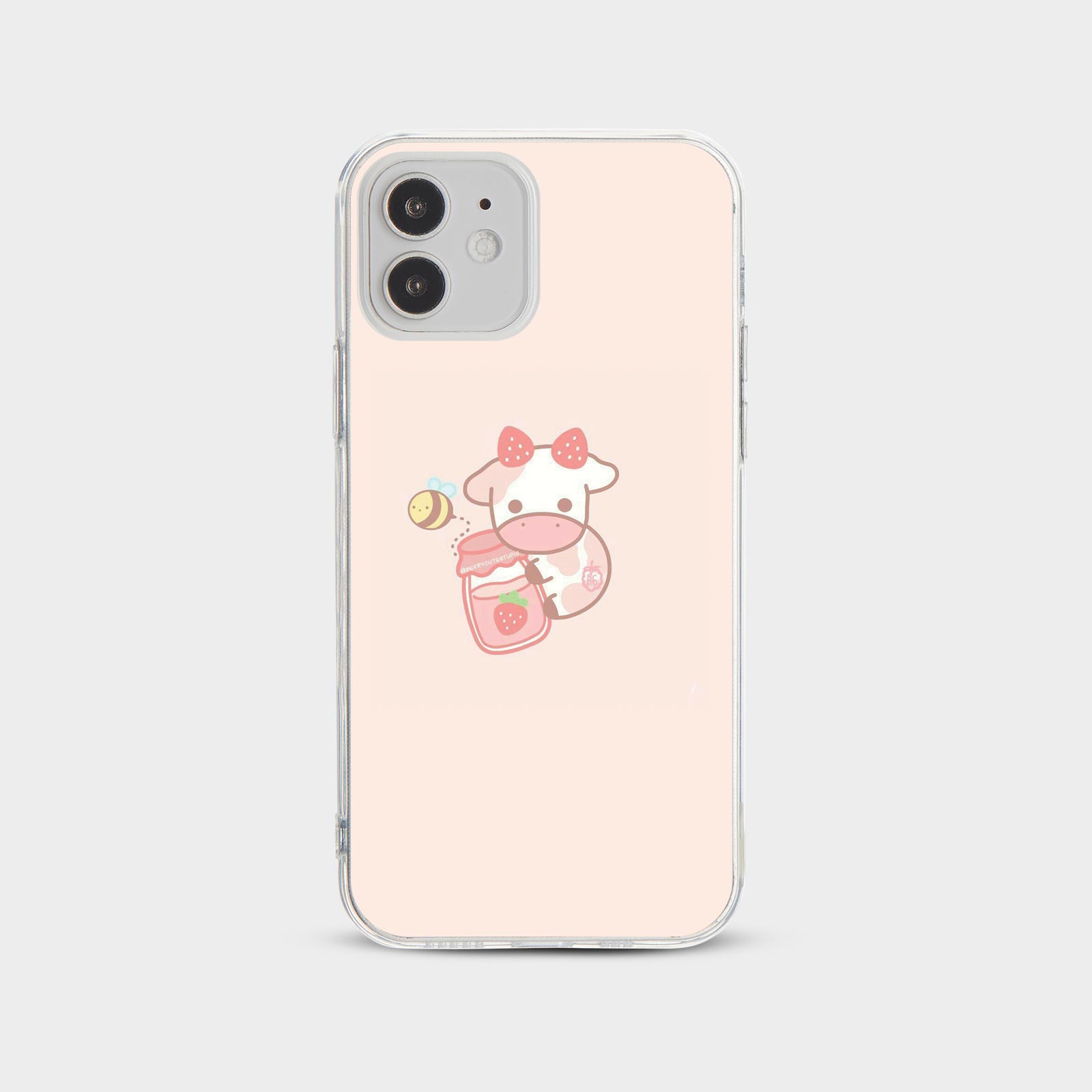 CASE FOR IPHONE 15 14 13 12 SE SHOCKPROOF PHONE COVER CUTE BABY COW KAWAII FUNNY - Picture 10 of 34