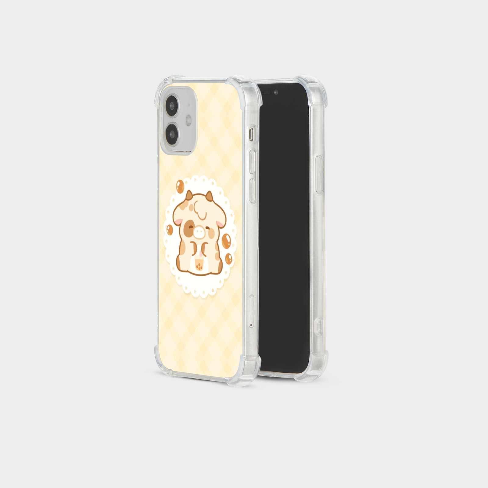 CASE FOR IPHONE 15 14 13 12 SE SHOCKPROOF PHONE COVER CUTE BABY COW KAWAII FUNNY - Picture 15 of 34