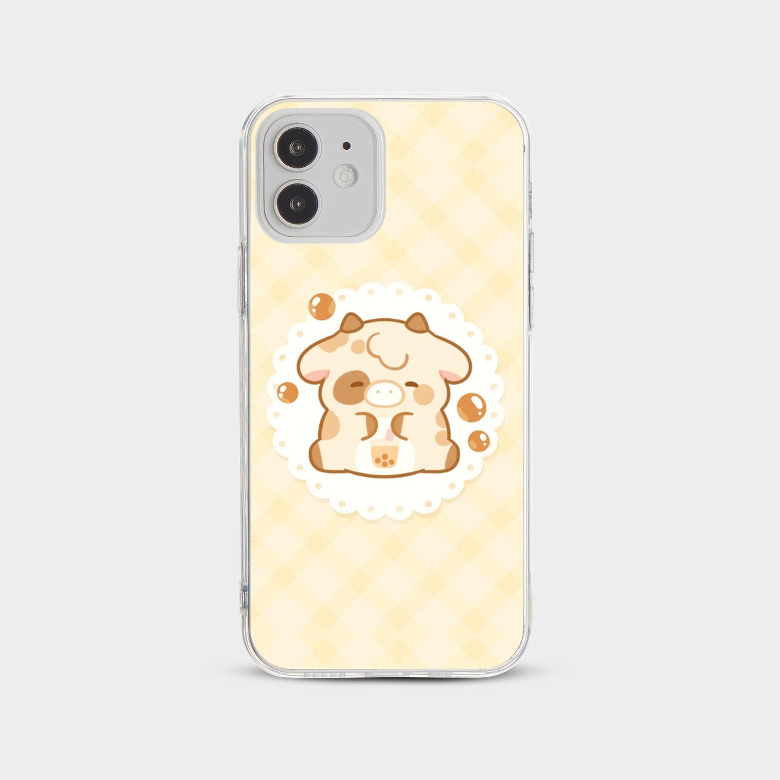 CASE FOR IPHONE 15 14 13 12 SE SHOCKPROOF PHONE COVER CUTE BABY COW KAWAII FUNNY - Picture 14 of 34
