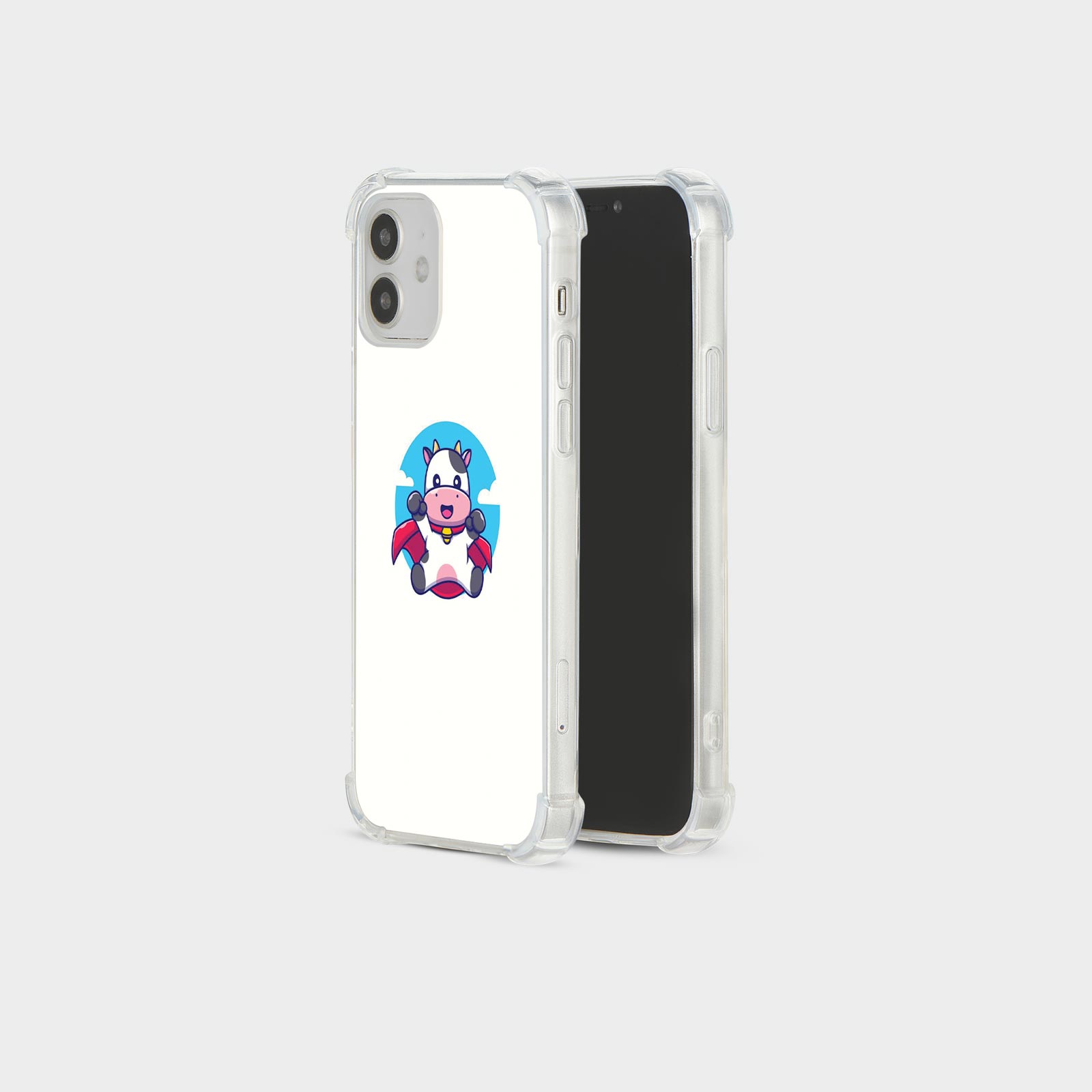 CASE FOR IPHONE 15 14 13 12 SE SHOCKPROOF PHONE COVER CUTE BABY COW KAWAII FUNNY - Picture 23 of 34
