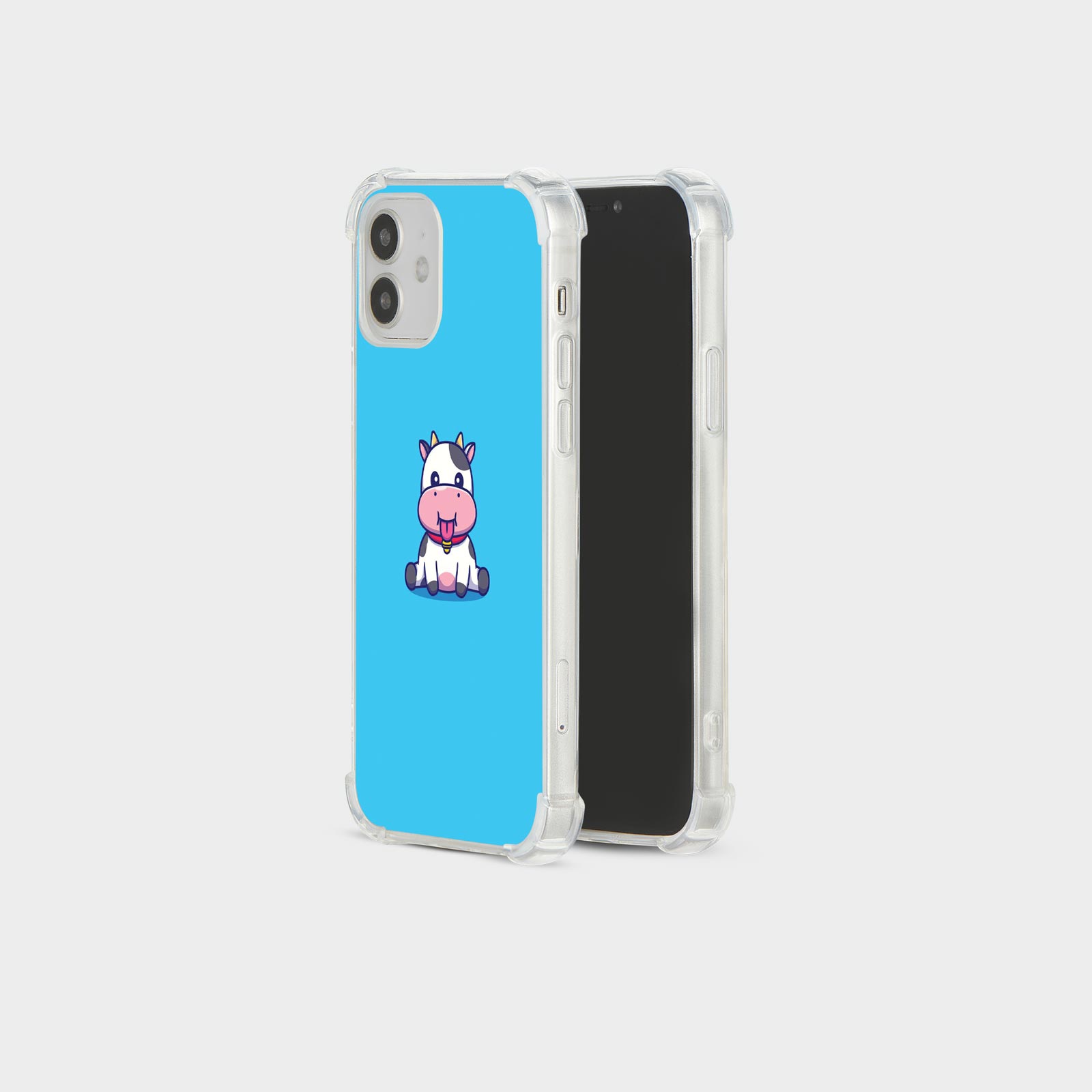 CASE FOR IPHONE 15 14 13 12 SE SHOCKPROOF PHONE COVER CUTE BABY COW KAWAII FUNNY - Picture 31 of 34