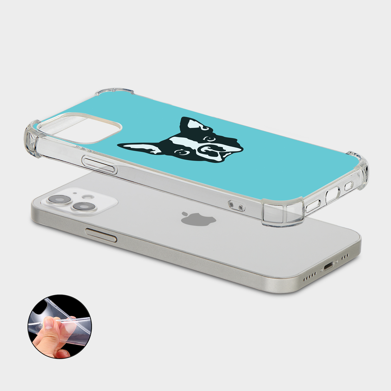 CASE FOR IPHONE 15 14 13 12 11 SE 8 PRO SHOCKPROOF PHONE COVER DOG PUPPY FACE - Picture 4 of 26