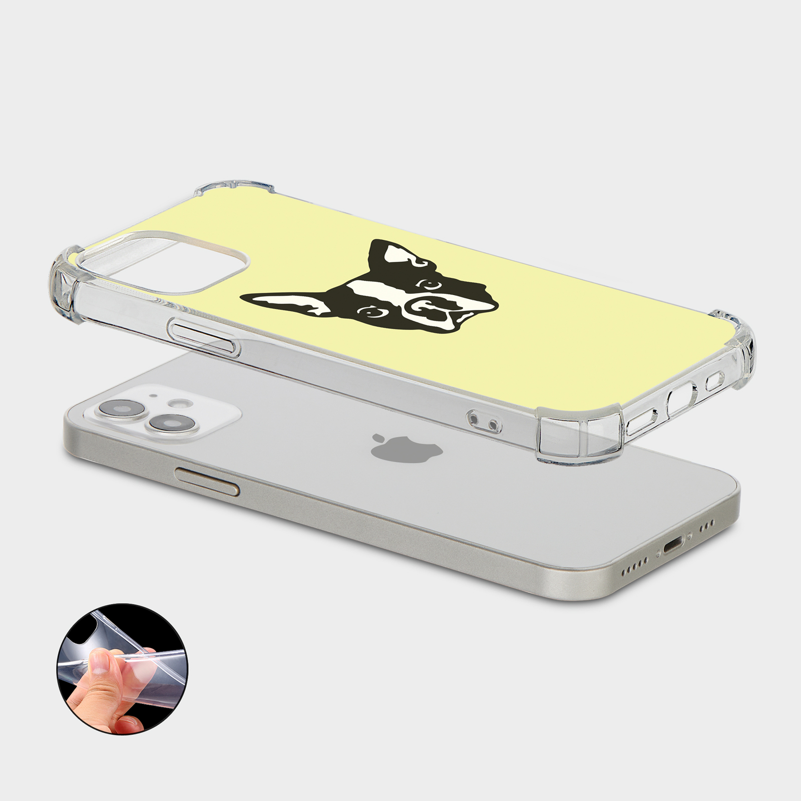 CASE FOR IPHONE 15 14 13 12 11 SE 8 PRO SHOCKPROOF PHONE COVER DOG PUPPY FACE - Picture 8 of 26