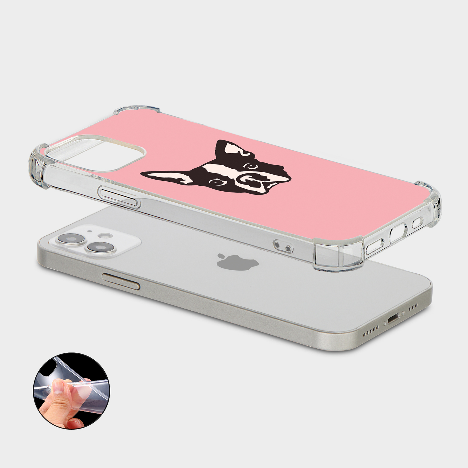 CASE FOR IPHONE 15 14 13 12 11 SE 8 PRO SHOCKPROOF PHONE COVER DOG PUPPY FACE - Picture 12 of 26