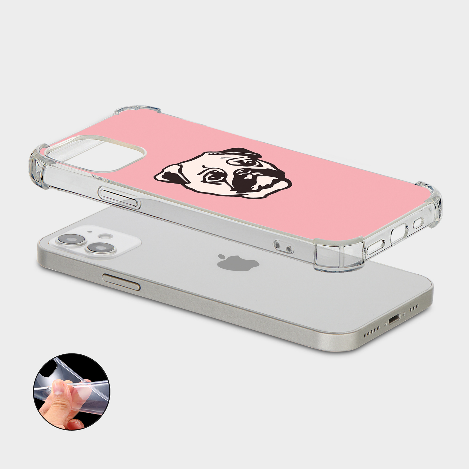 CASE FOR IPHONE 15 14 13 12 11 SE 8 PRO SHOCKPROOF PHONE COVER DOG PUPPY FACE - Picture 16 of 26