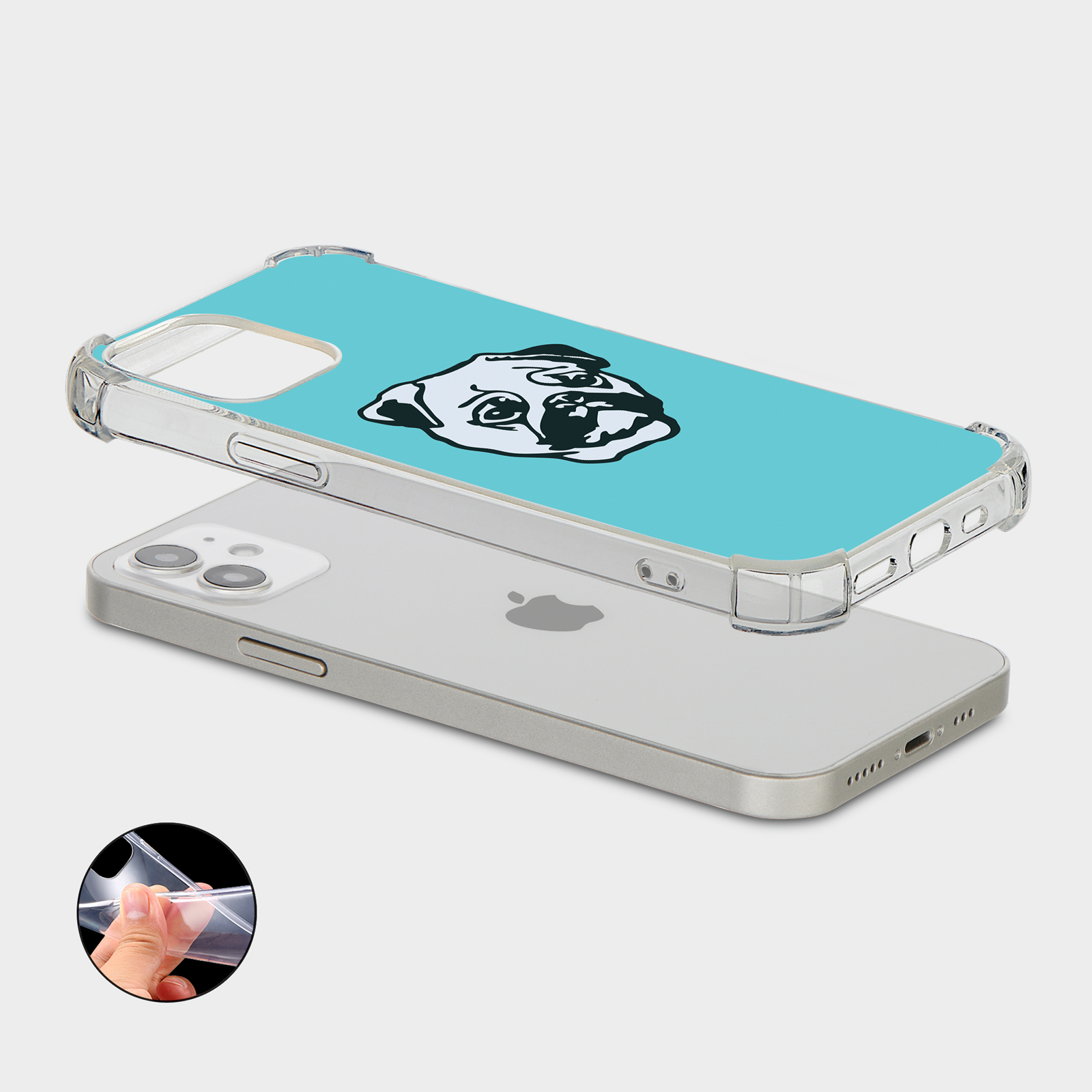 CASE FOR IPHONE 15 14 13 12 11 SE 8 PRO SHOCKPROOF PHONE COVER DOG PUPPY FACE - Picture 24 of 26